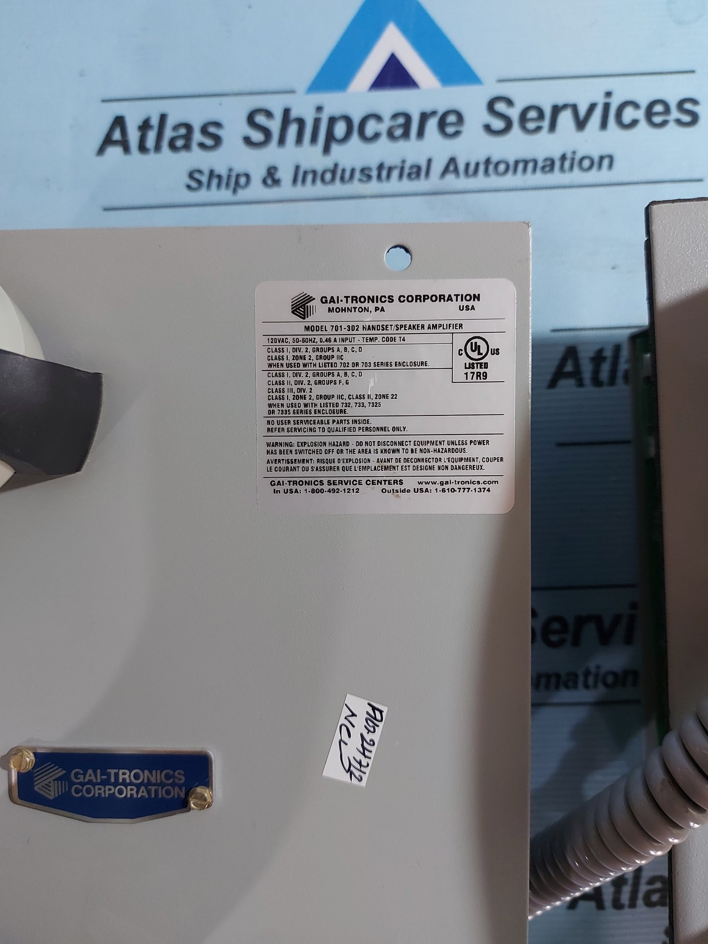 GAI-TRONICS 701-302 HANDSET/SPEAKER AMPLIFIER AG247