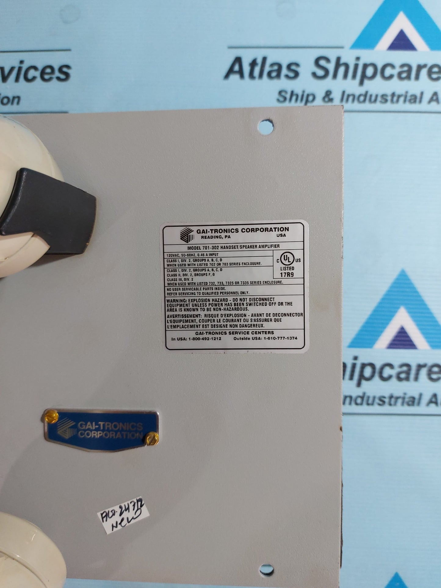 GAI-TRONICS 701-302 HANDSET/SPEAKER AMPLIFIER AG247