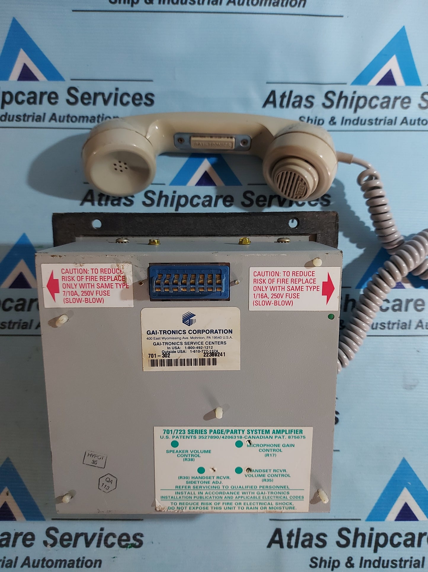 GAI-TRONICS 701-302 HANDSET/SPEAKER AMPLIFIER AG248