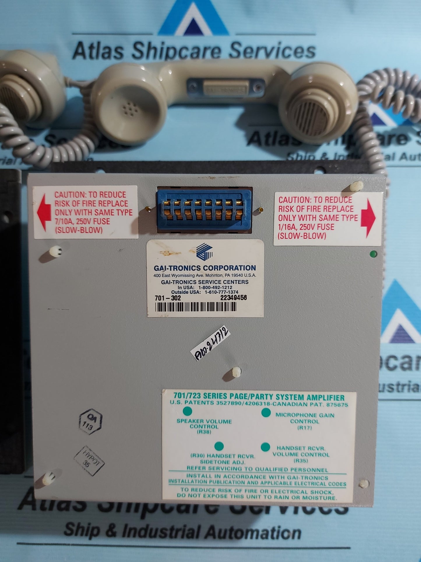 GAI-TRONICS 701-302 HANDSET/SPEAKER AMPLIFIER AG247