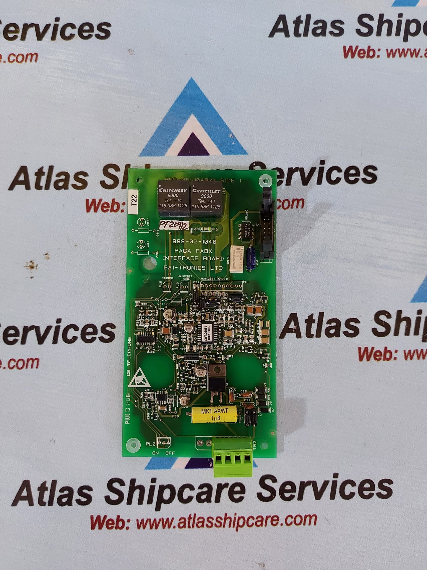 GAI-TRONICS 999-02-1040 PAGA PABX INTERFACE BOARD