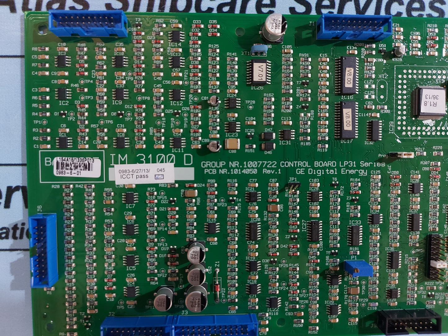 GE DIGITAL ENERGY IM 3100 D 1007722 CONTROL BOARD LP31 SERIES