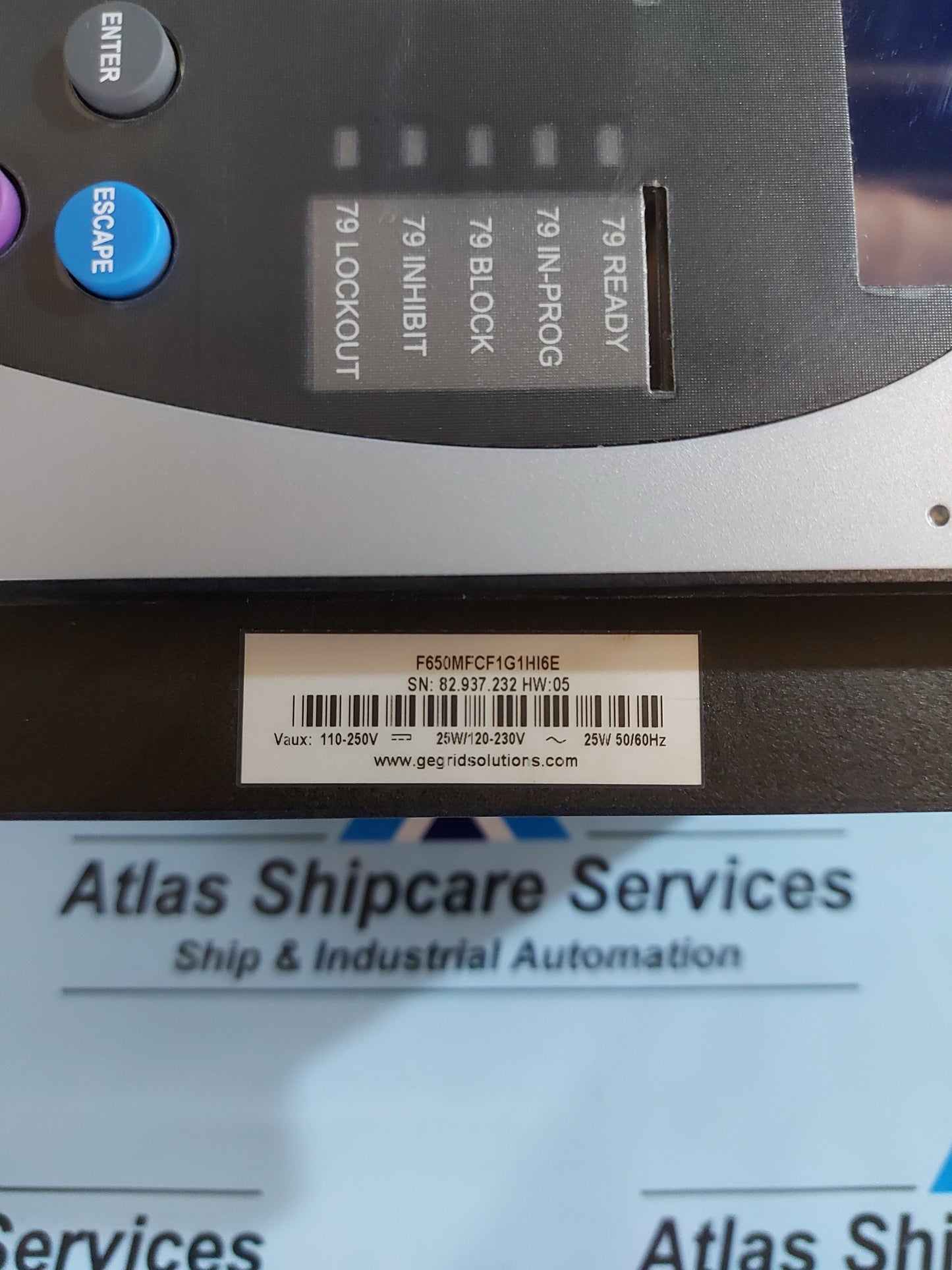 GE MULTILIN F650 BAY CONTROLLER F650MFCF1G1HI6E