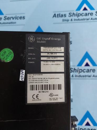 GE MULTILIN F650 DIGITAL BAY CONTROLLER F650BABF2G1HI6