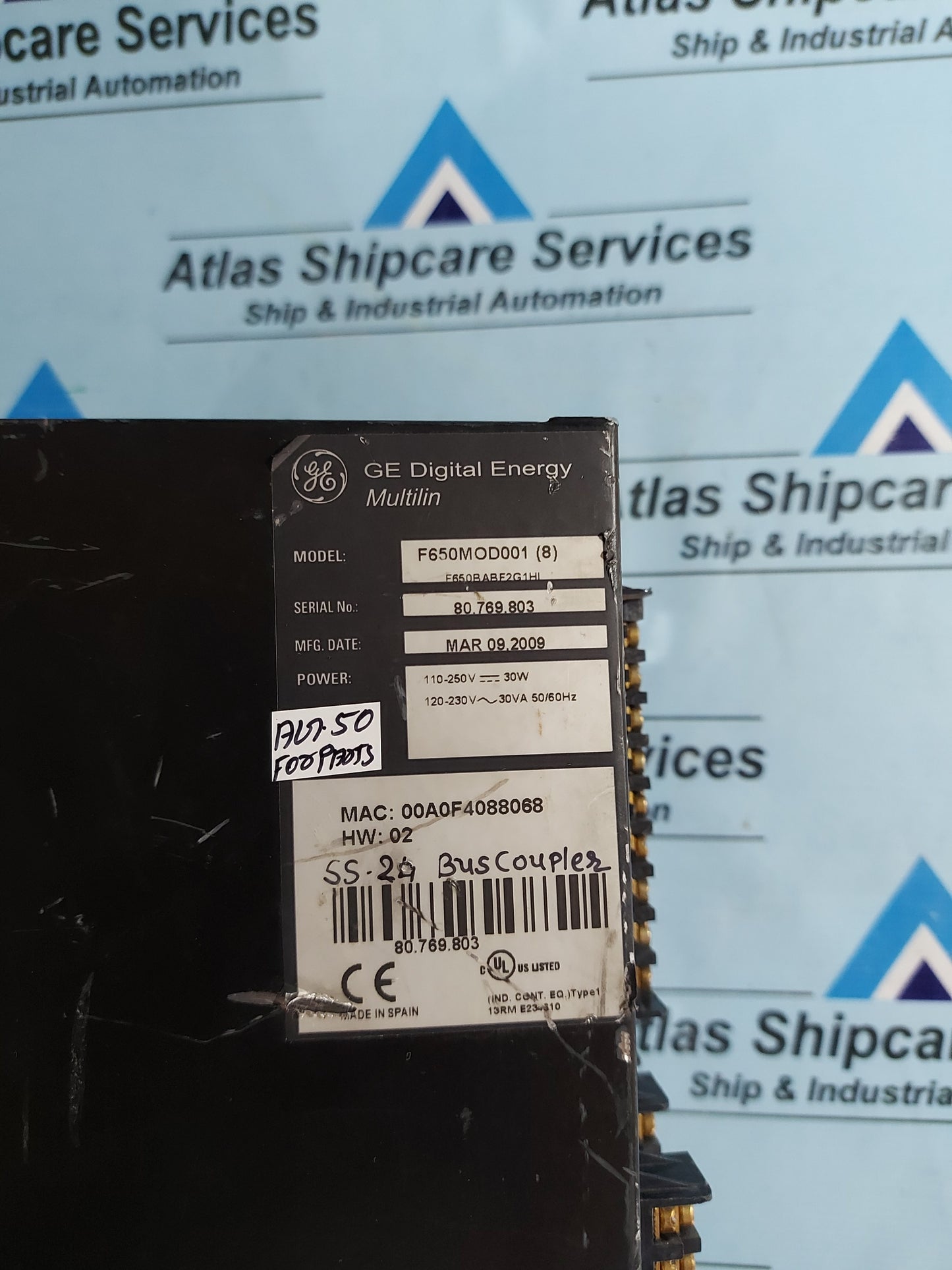 GE MULTILIN F650 FEEDER PROTECTION RELAY F650MOD001 (8) AG50