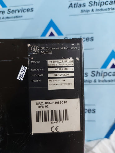 GE MULTILIN F650MXCF1G1HI6 DIGITAL BAY CONTROLLER