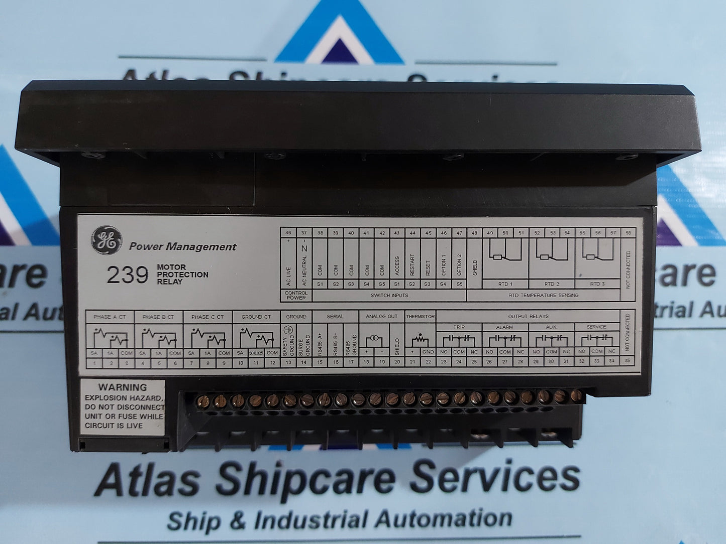 GENERAL ELECTRIC 239-RTD-AN 239 MOTOR PROTECTION RELAY
