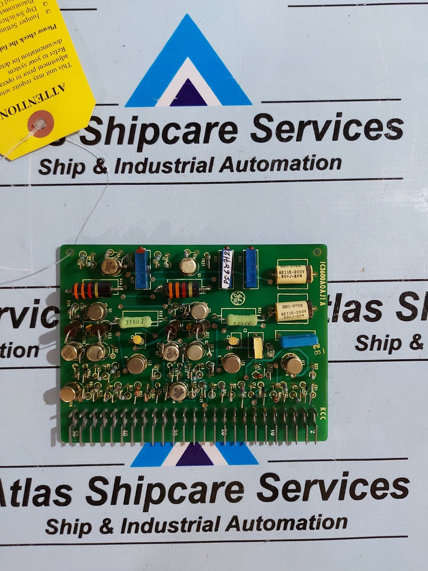 GENERAL ELECTRIC IC3600A0AJ1A OPERATIONAL AMP CARD