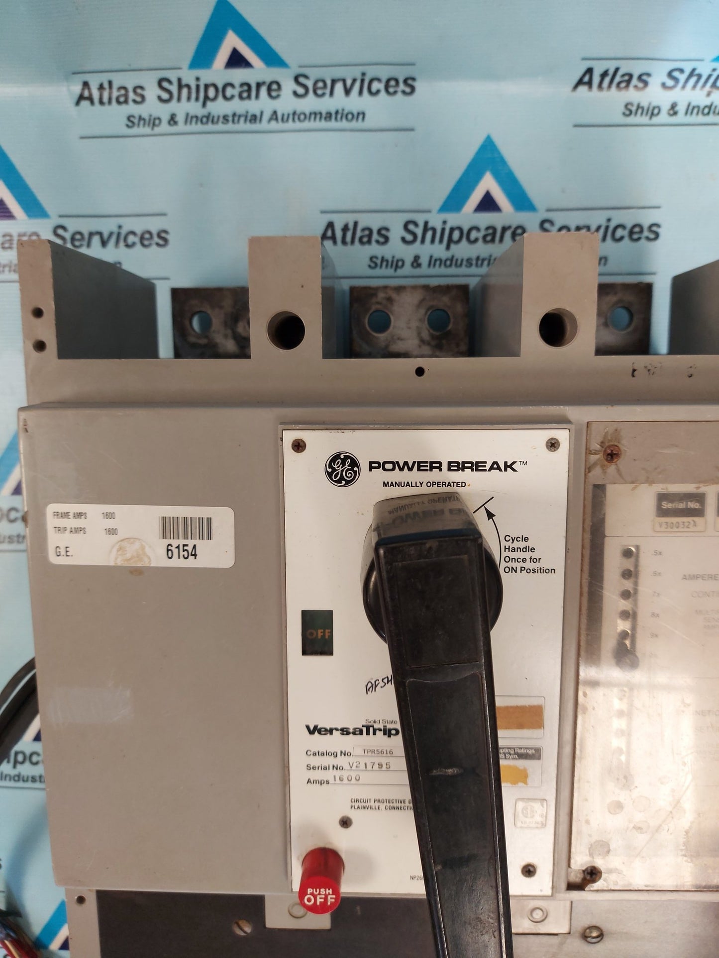 GENERAL ELECTRIC TPR5616 POWER BREAK CIRCUIT BREAKER 1600 AMP