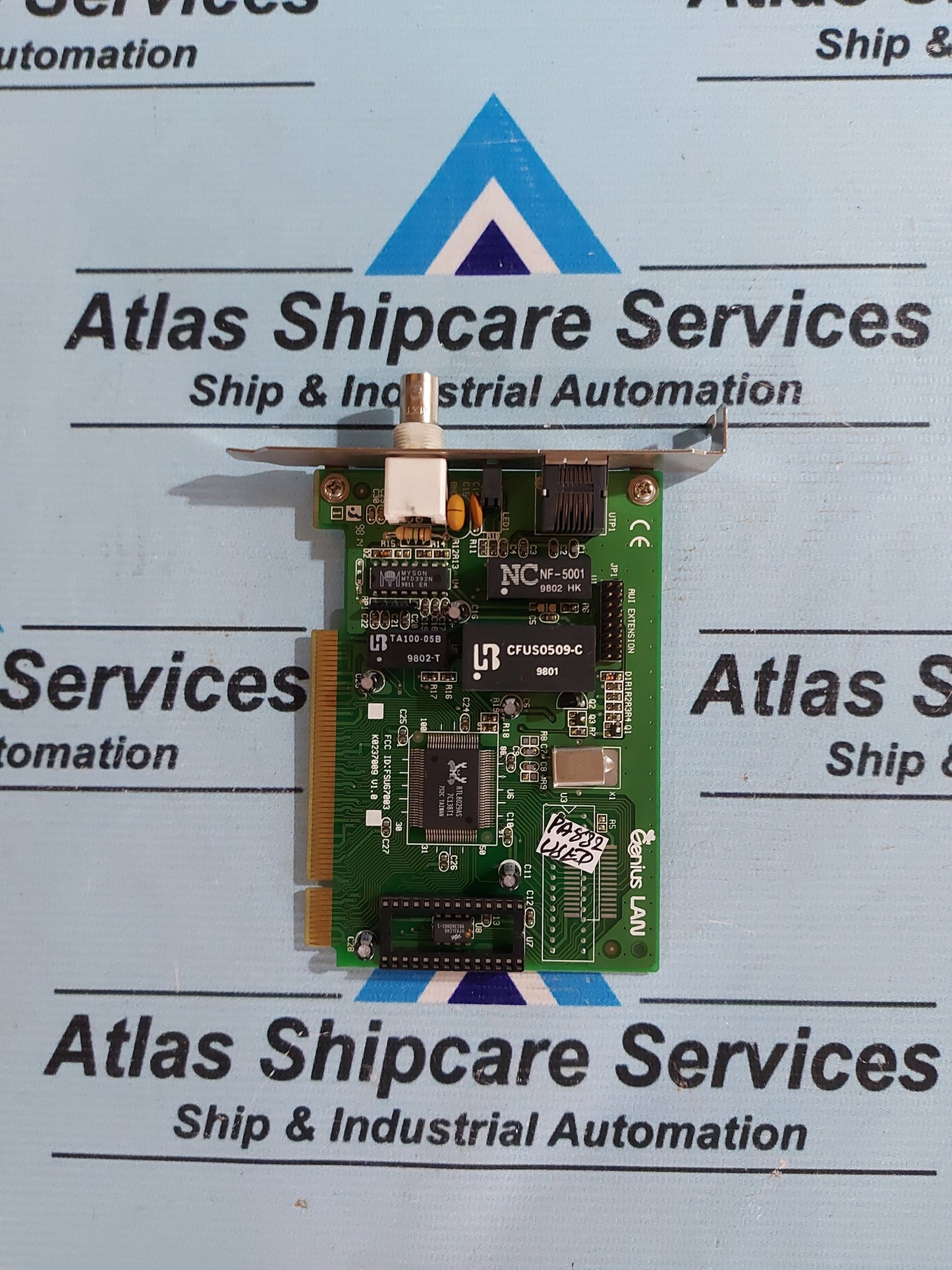 GENIUS PCI LAN CARD K0237009 V1.0 FSUG7003 NETWORK CARD WITH AVI EXT