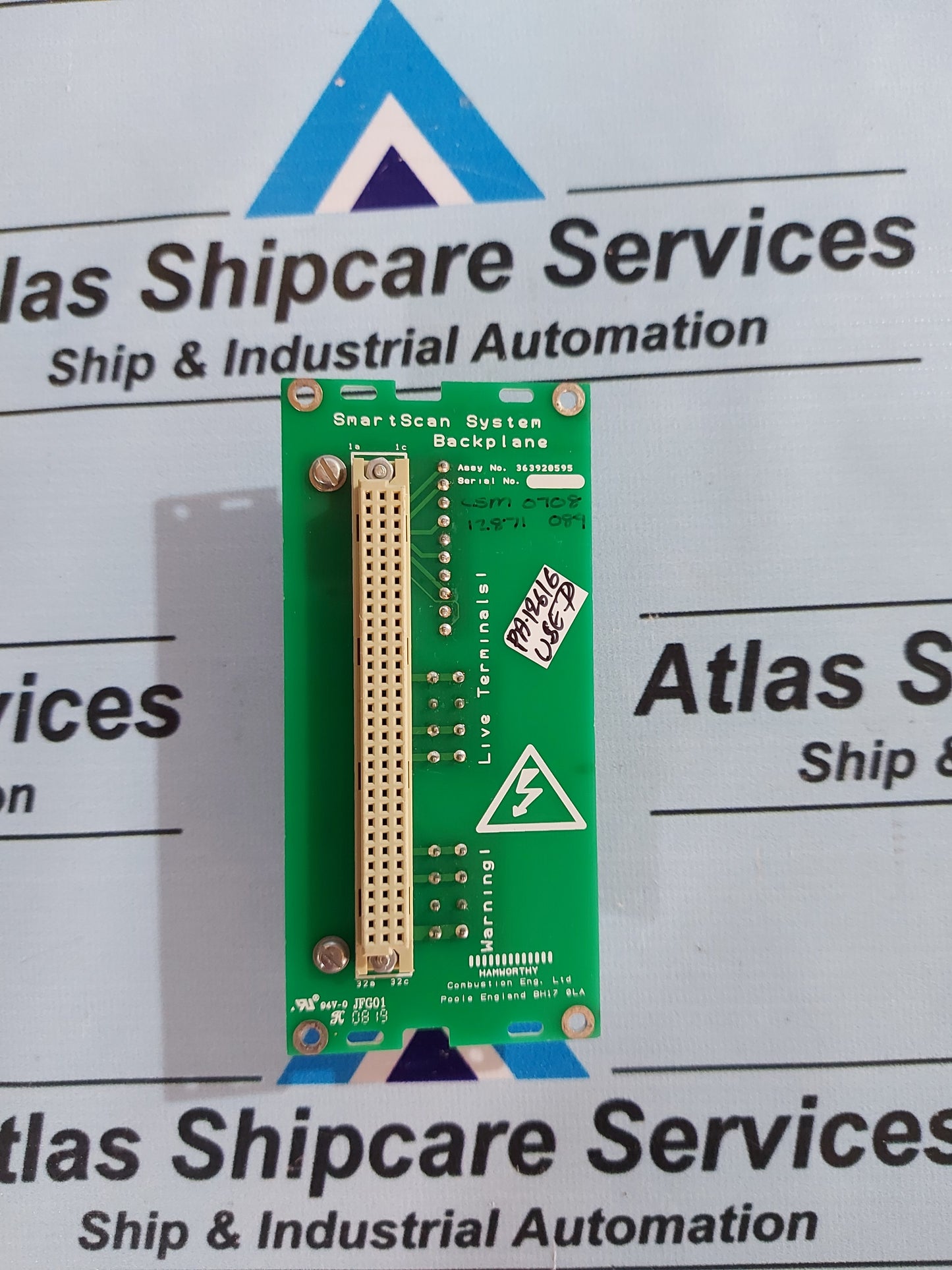 HAMWORTHY 363920595 SMARTSCAN SYSTEM BACKPLANE FLAME SCANNER PCB CARD