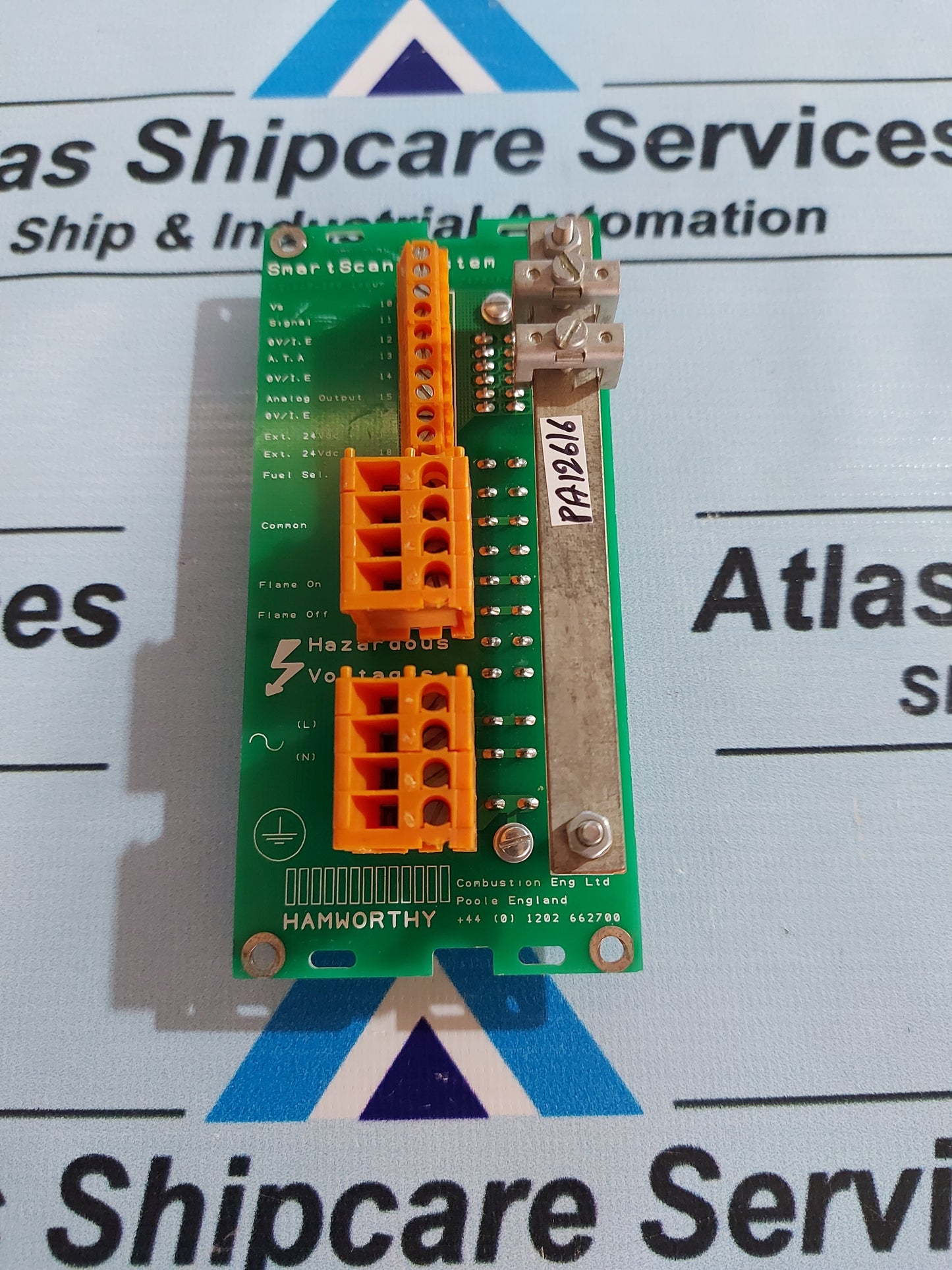 HAMWORTHY 363920595 SMARTSCAN SYSTEM BACKPLANE FLAME SCANNER PCB CARD