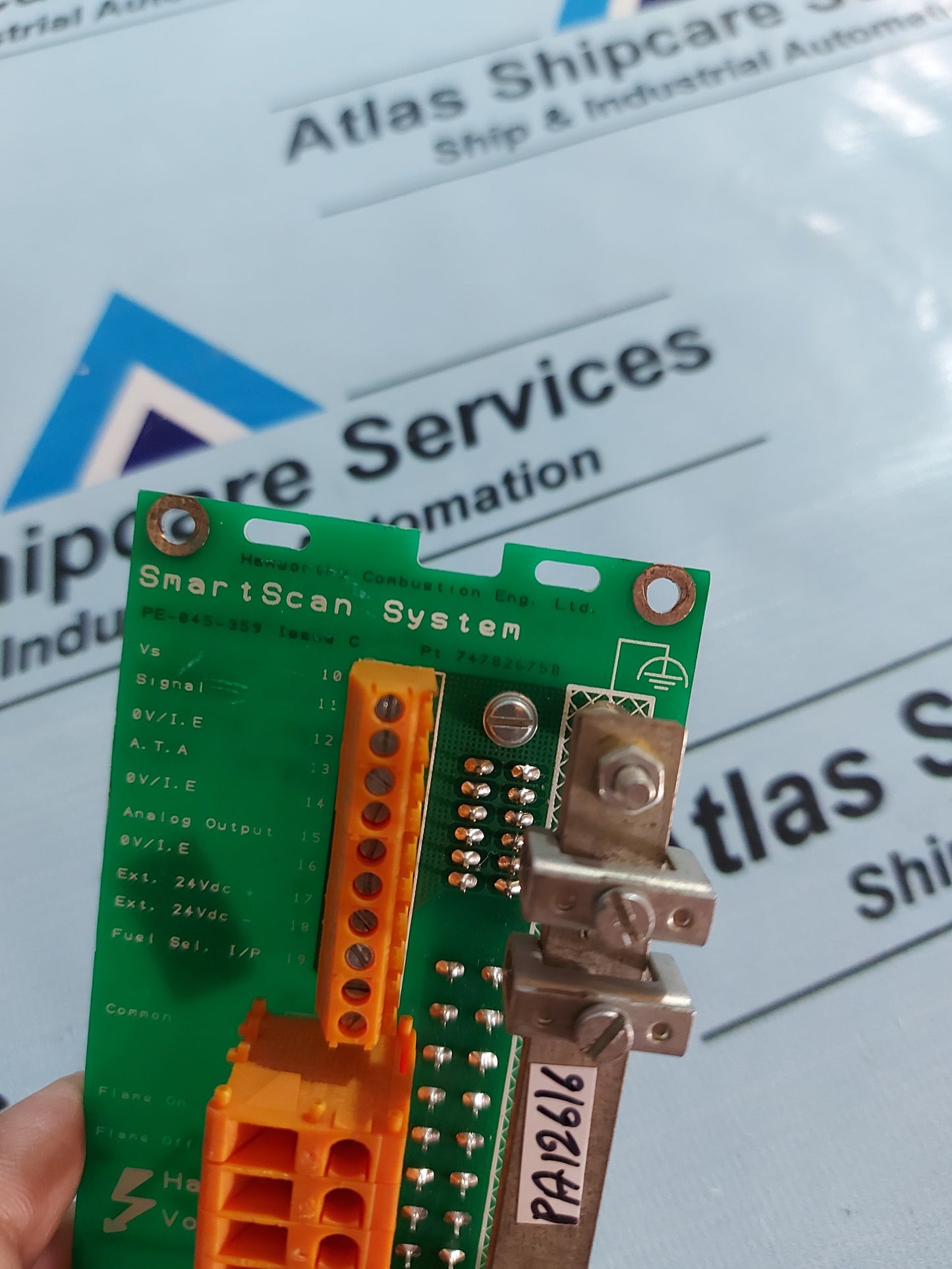 HAMWORTHY 363920595 SMARTSCAN SYSTEM BACKPLANE FLAME SCANNER PCB CARD