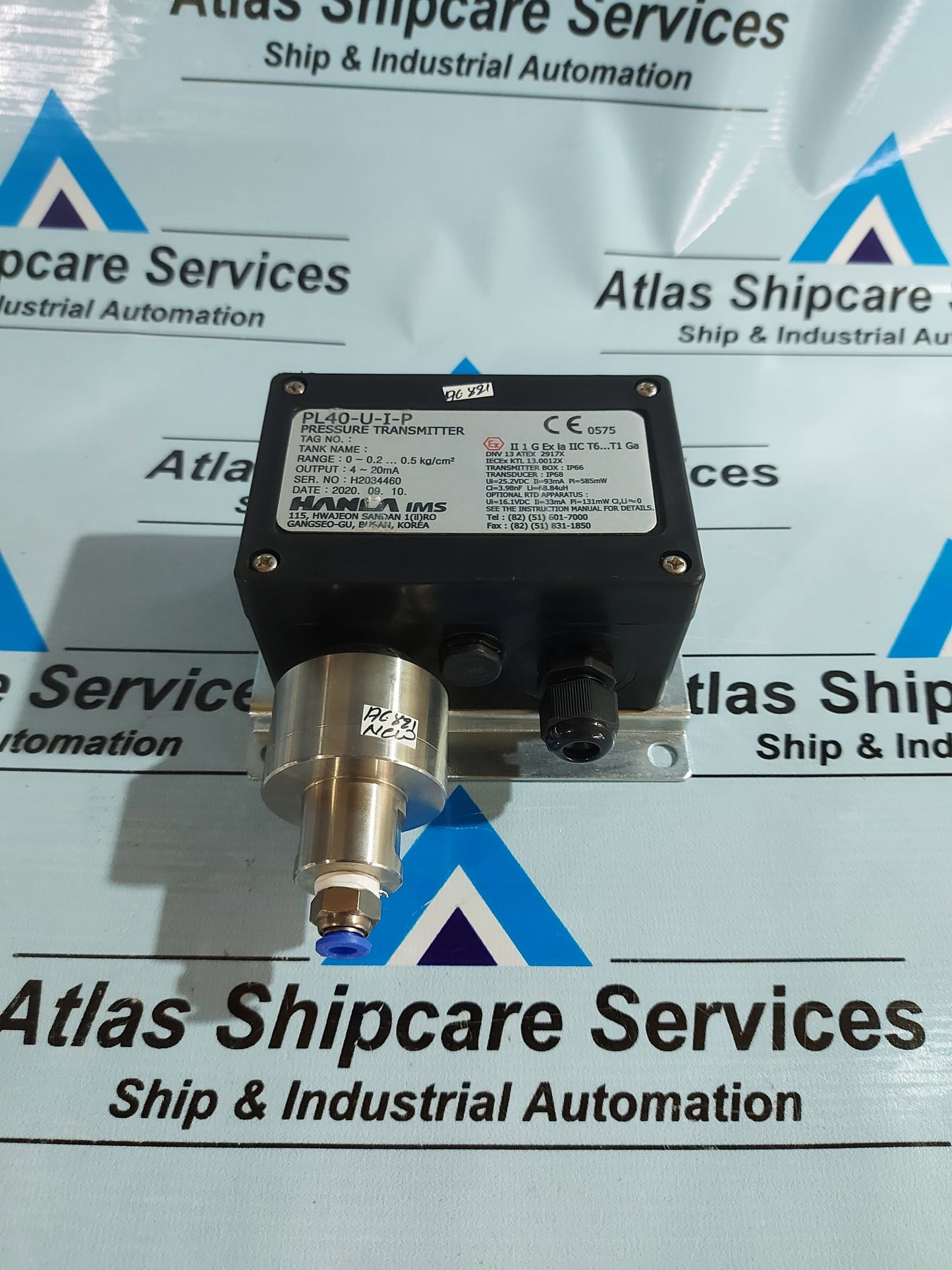 HANLA PL40-U-I-P PRESSURE TRANSMITTER 0 ~ 0.2...05kg/cm2