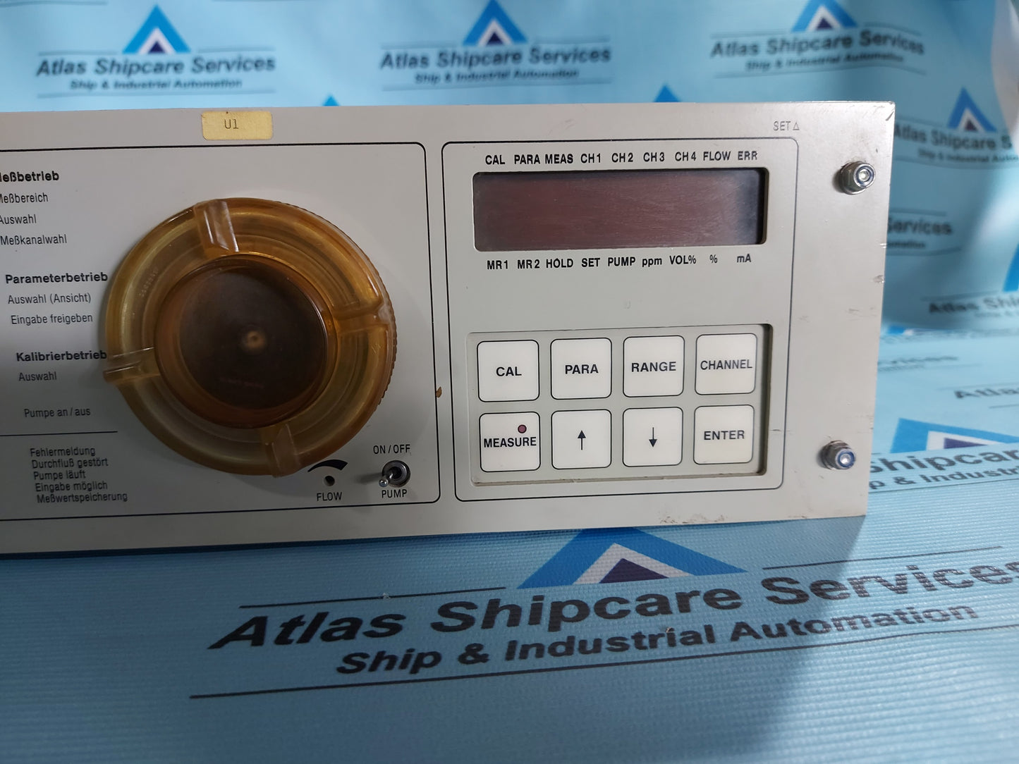 HARTMANN & BRAUN URAS 10 E/2-3.4 METER 20413-0-1110116 SPREADRUM ANALYZER O2