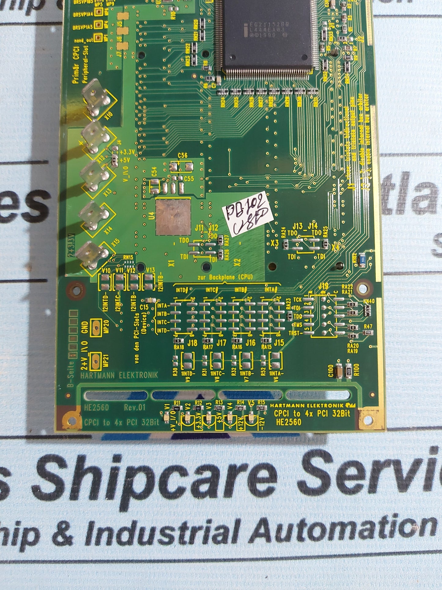 HARTMANN ELEKTRONIK CPCI TO 4x PCI 32BIT HE2560 BOARD