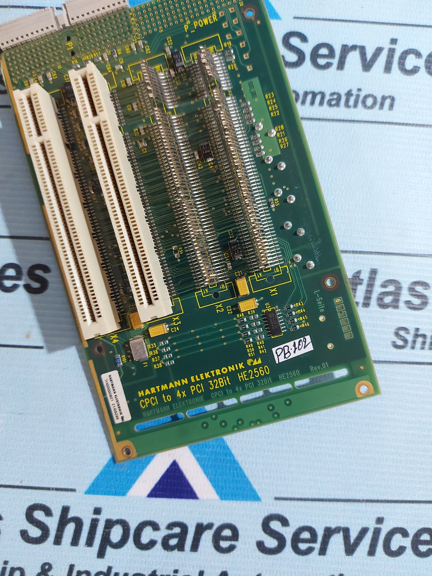 HARTMANN ELEKTRONIK CPCI TO 4x PCI 32BIT HE2560 BOARD