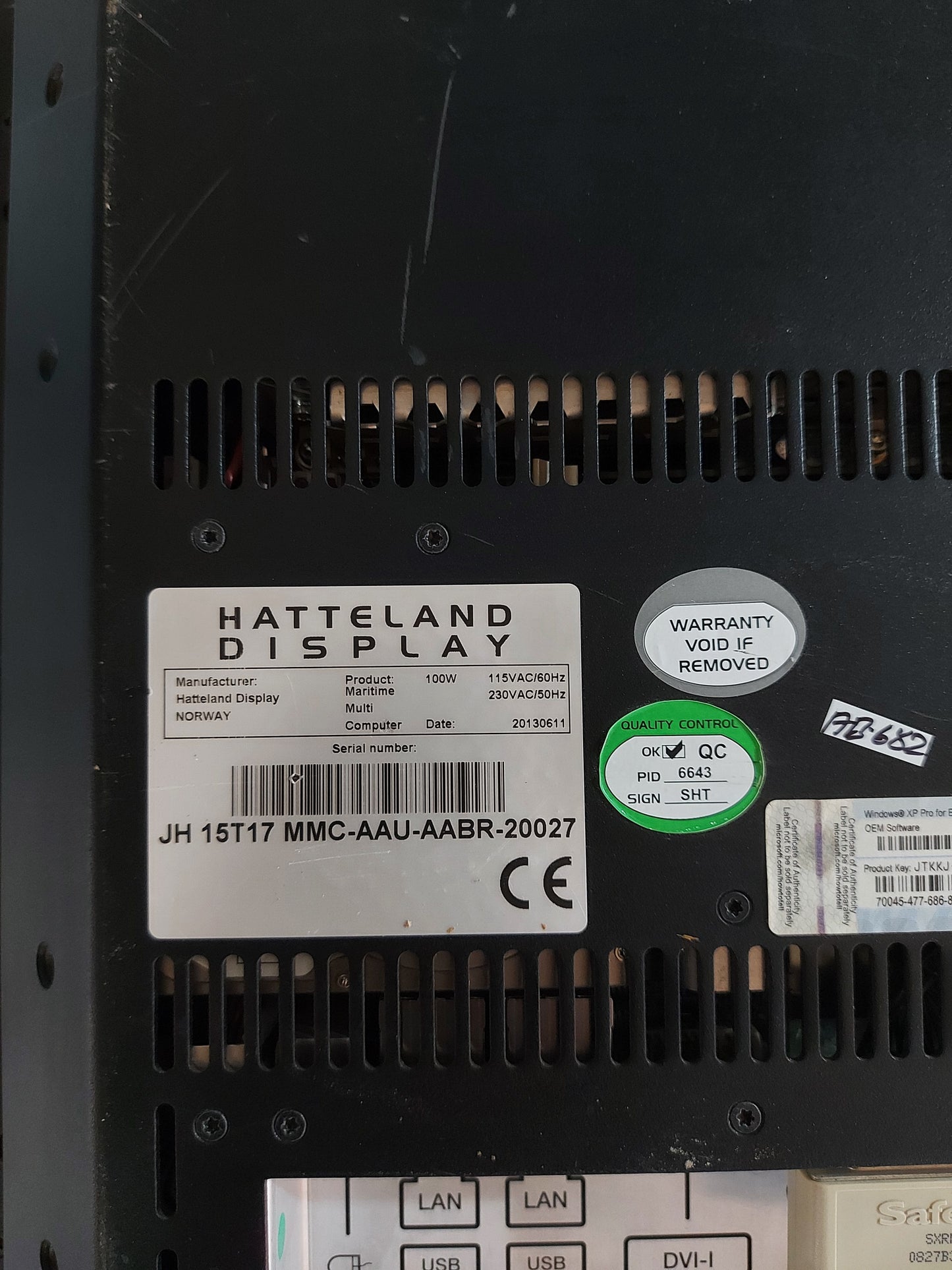 HATTLAND JH 15T17 MMC-AAU-AABR-20027 DISPLAY