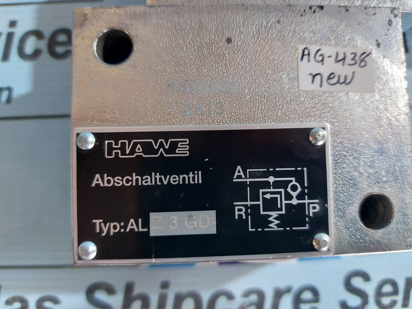 HAWE ALZ 3 GD SHUT-OFF VALVE AG438
