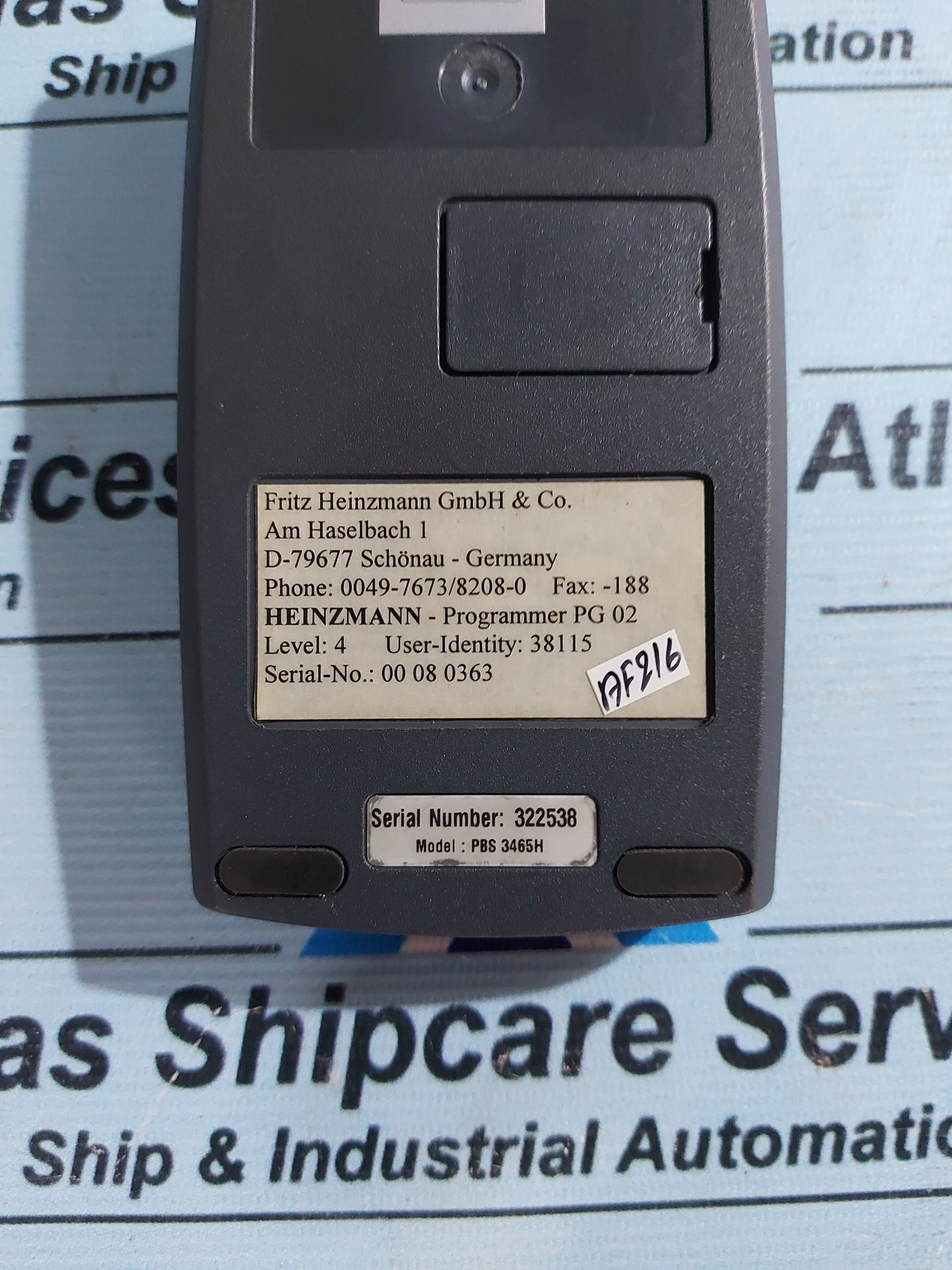 HEINZMANN HAND HELD PROGRAMMER 2 PG 02