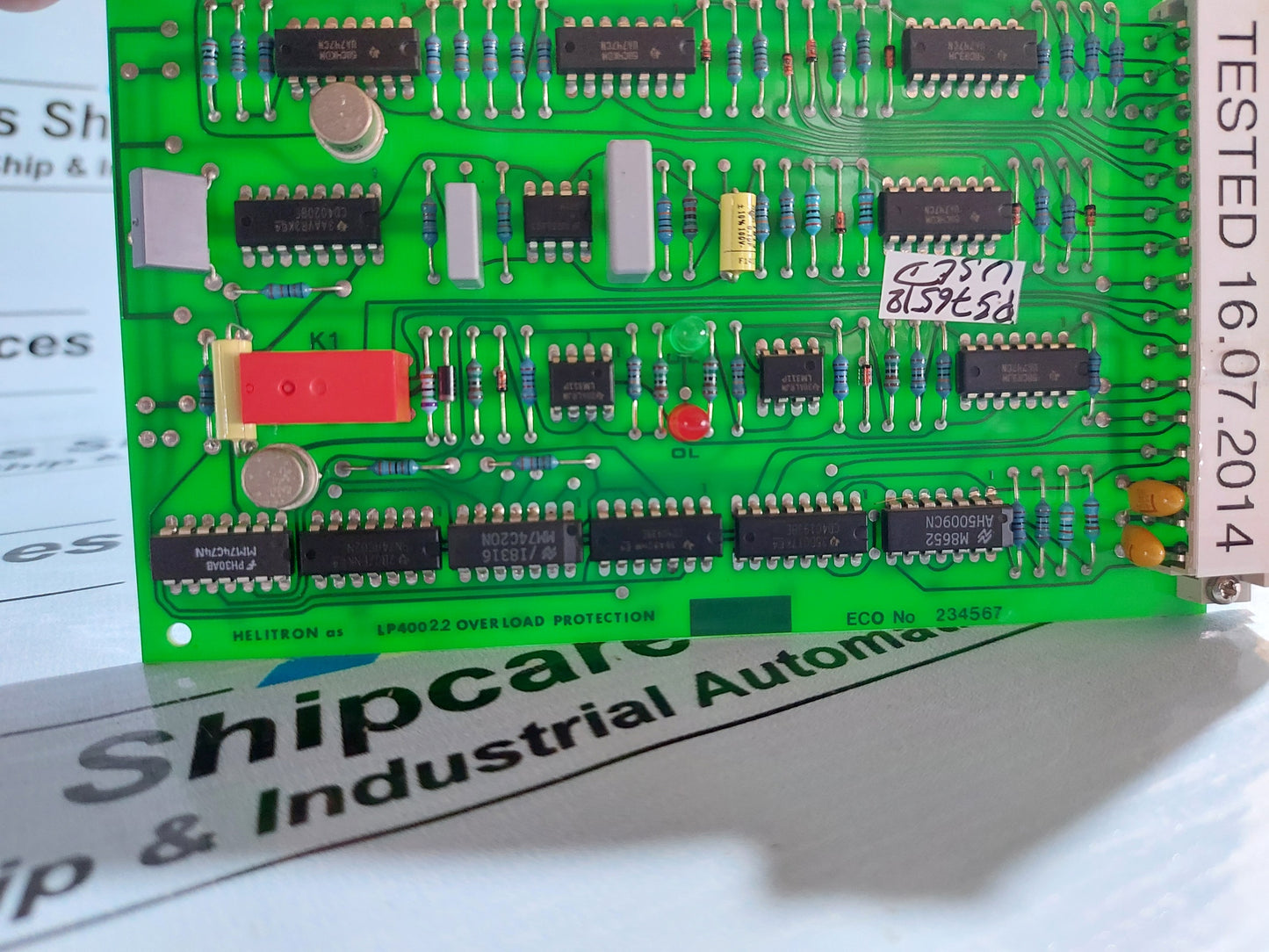 HELITRON LP4002.2 OVERLOAD PROTECTION PCB CARD
