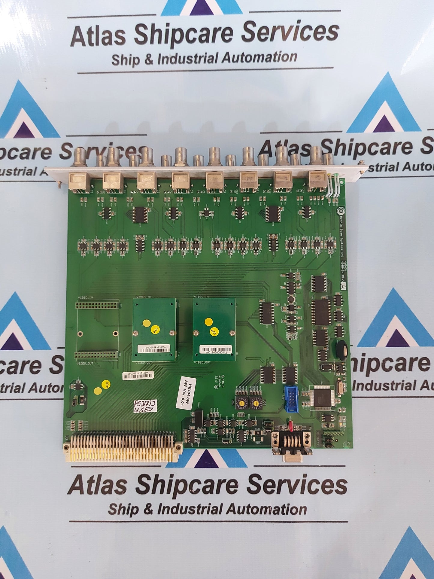 HERNIS SCAN SYSTEM HE400 16-CHANNEL PCB HE404SW REV.A