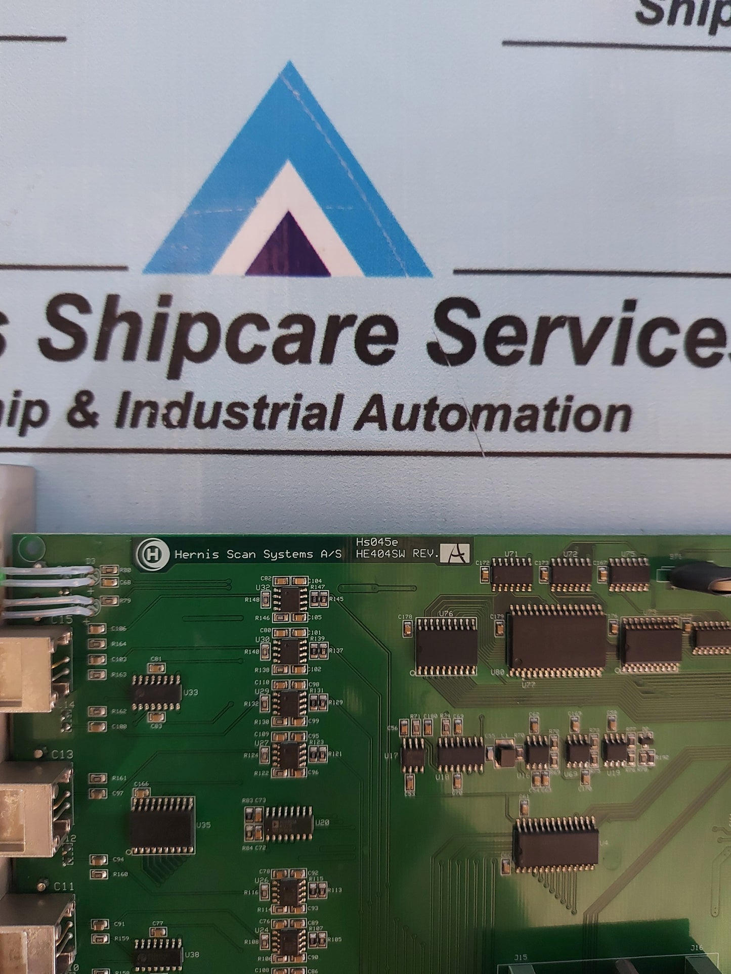 HERNIS SCAN SYSTEM HE400 16-CHANNEL PCB HE404SW REV.A