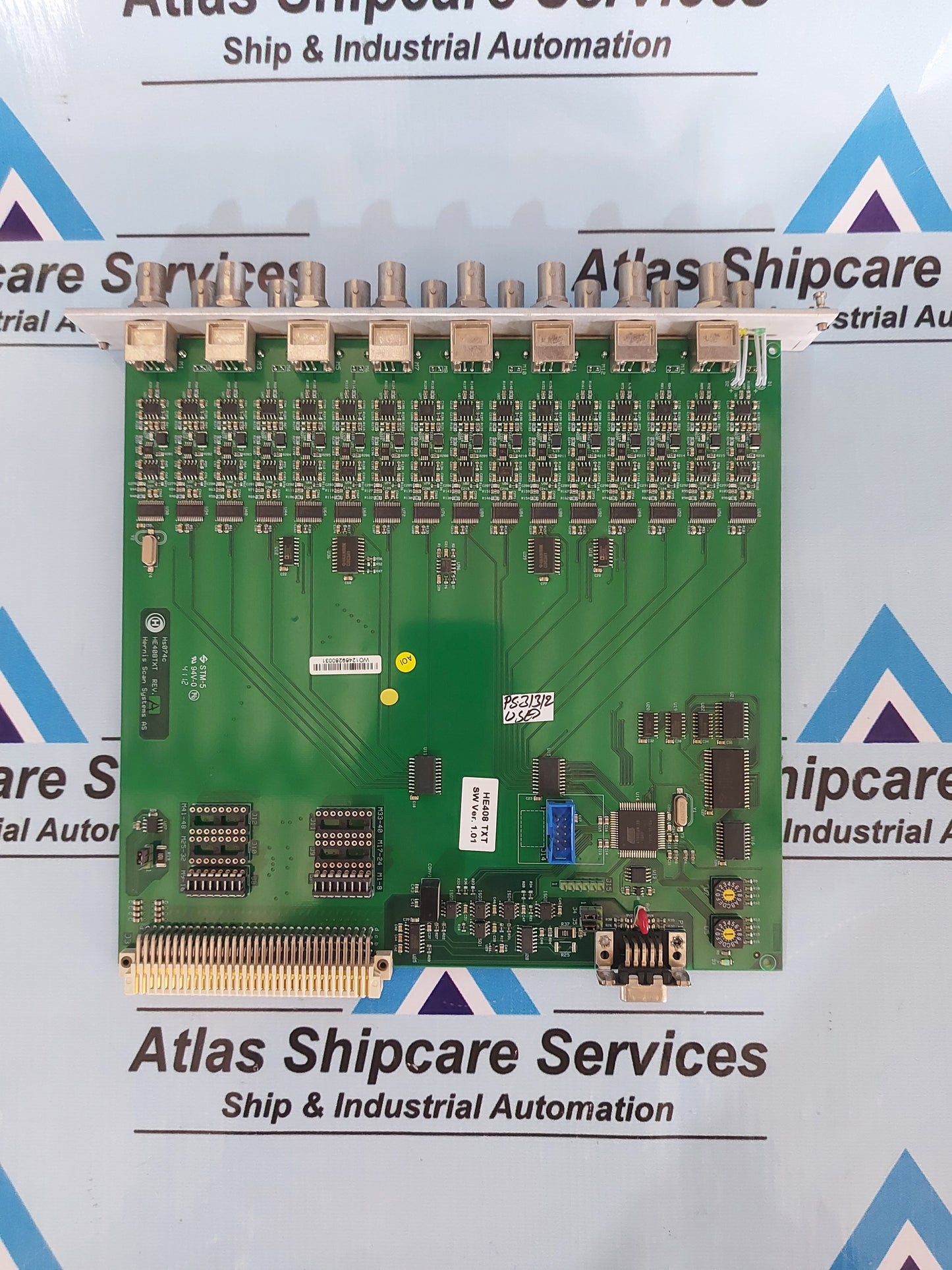 HERNIS SCAN SYSTEM HE400 16-CHANNEL PCB HE408TXT REV.A