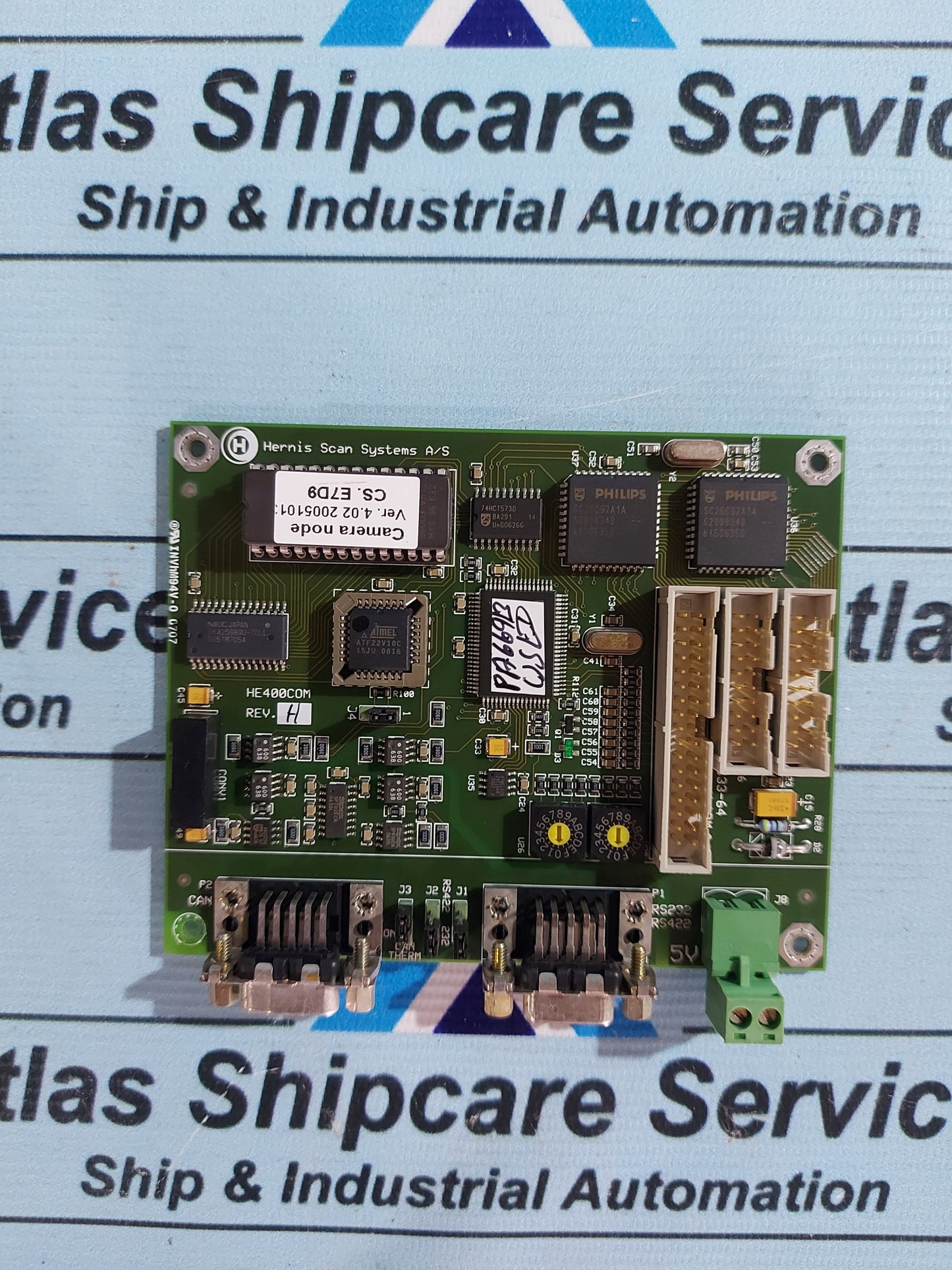 HERNIS SCAN SYSTEMS HE400COM REV.H PCB CARD