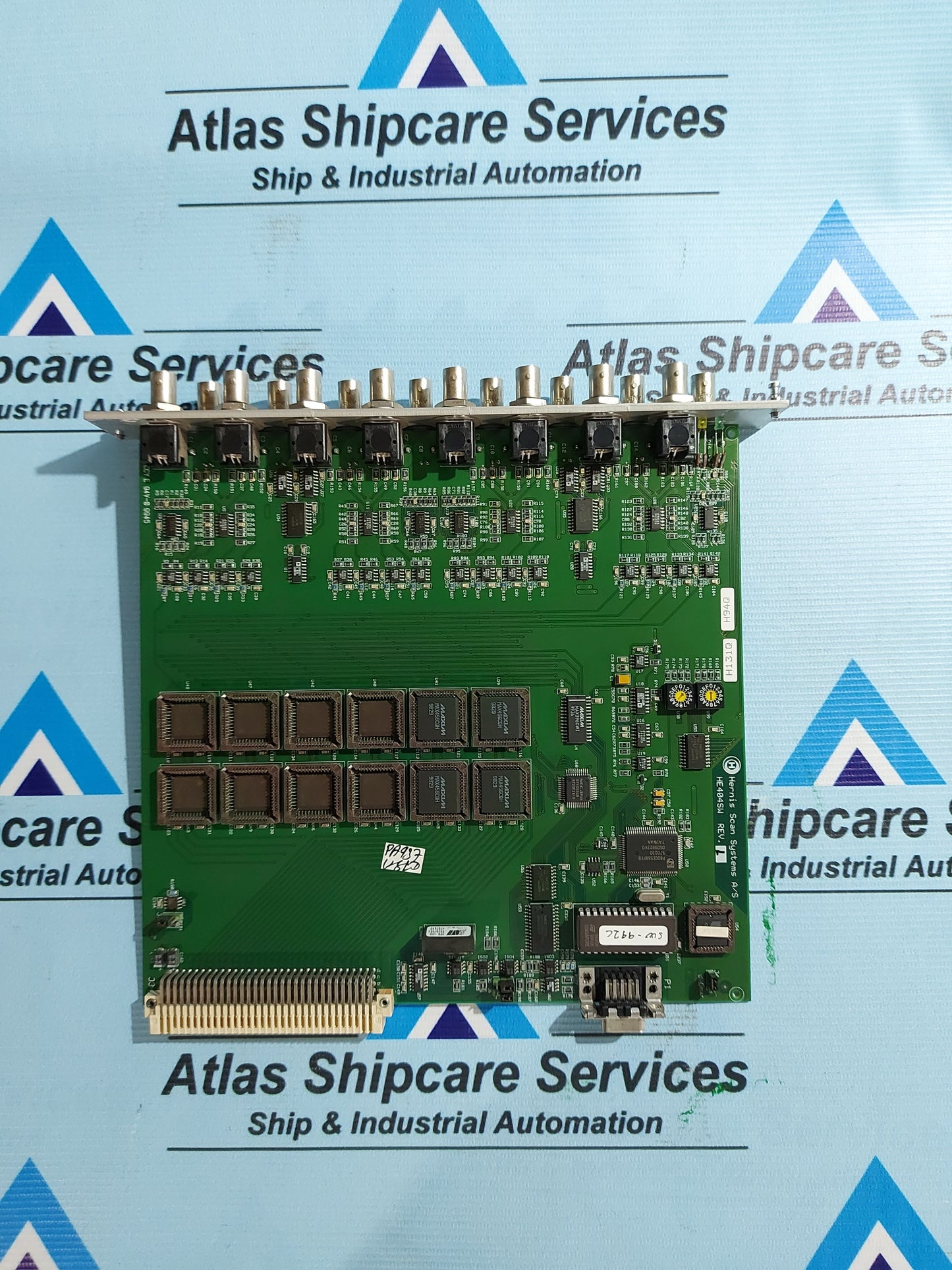HERNIS SCAN SYSTEMS HE404SW REV.L 16-CHANNEL PCB CARD