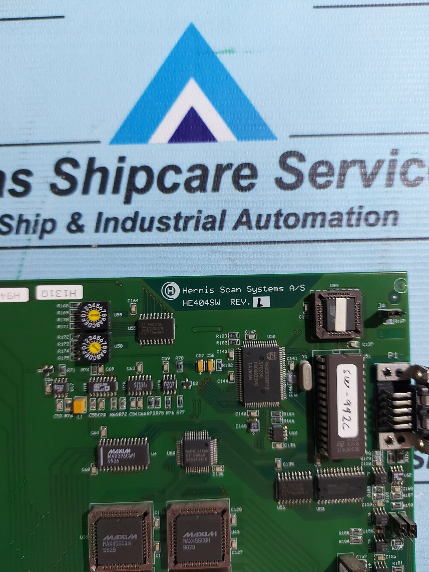 HERNIS SCAN SYSTEMS HE404SW REV.L 16-CHANNEL PCB CARD