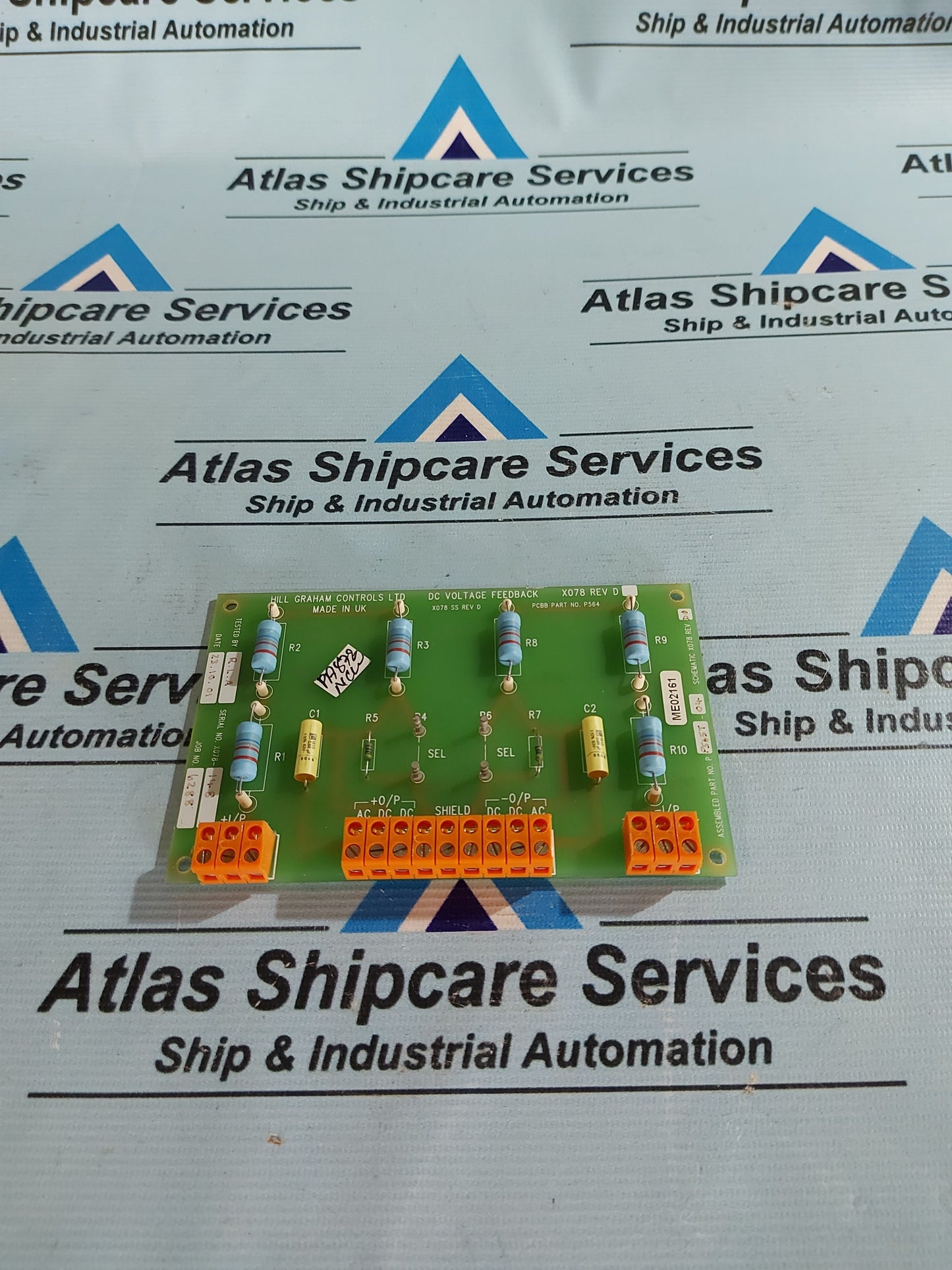 HILL GRAHAM CONTROLS DC VOLTAGE FEEDBACK X078 SS REV.D P565T-04