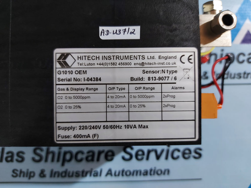 HITECH INSTRUMENTS G1010 OEM OXYGEN ANALYSER – Atlas Shipcare Services