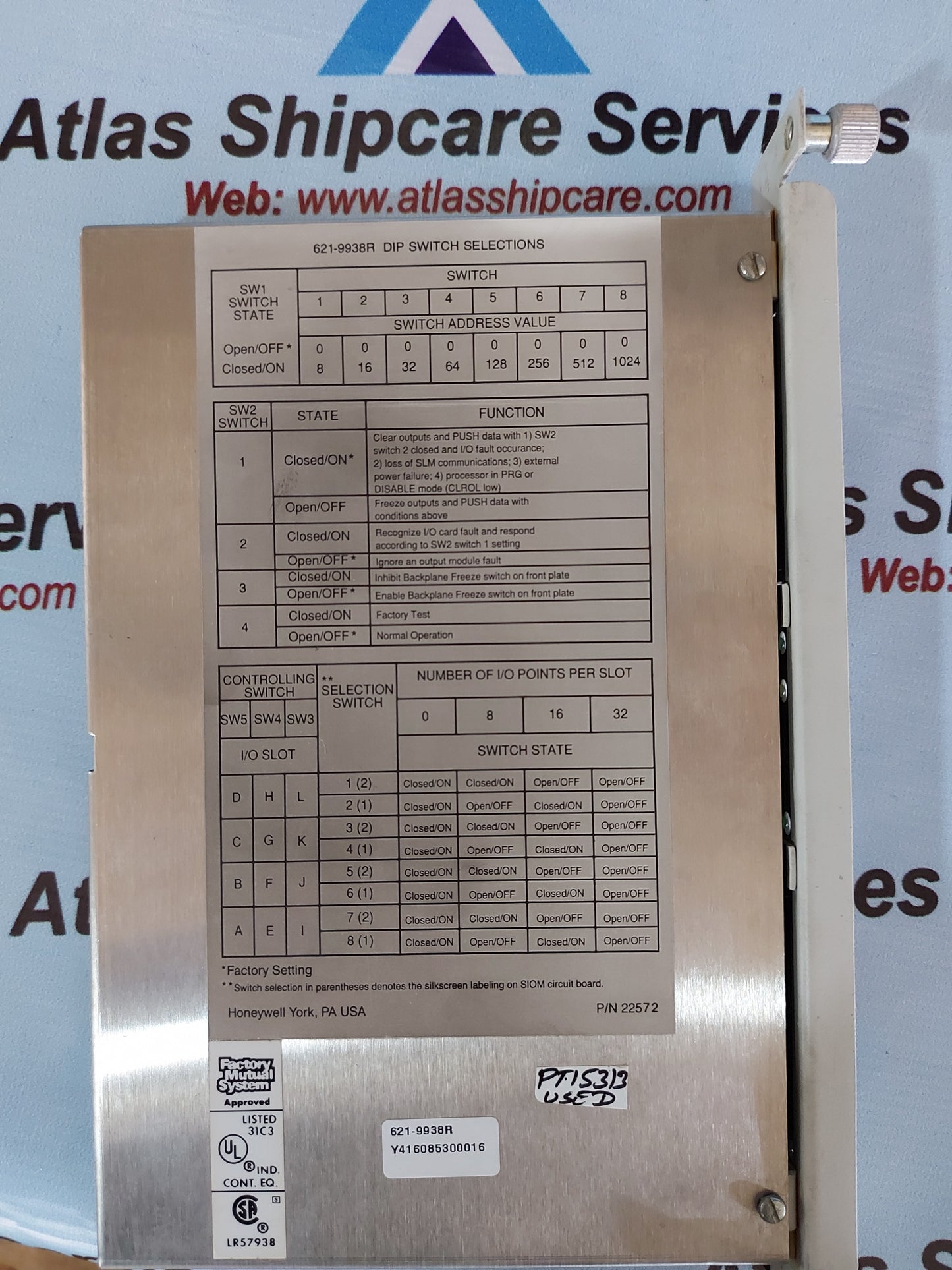 HONEYWELL 621-9938R SERIAL I/O MODULE