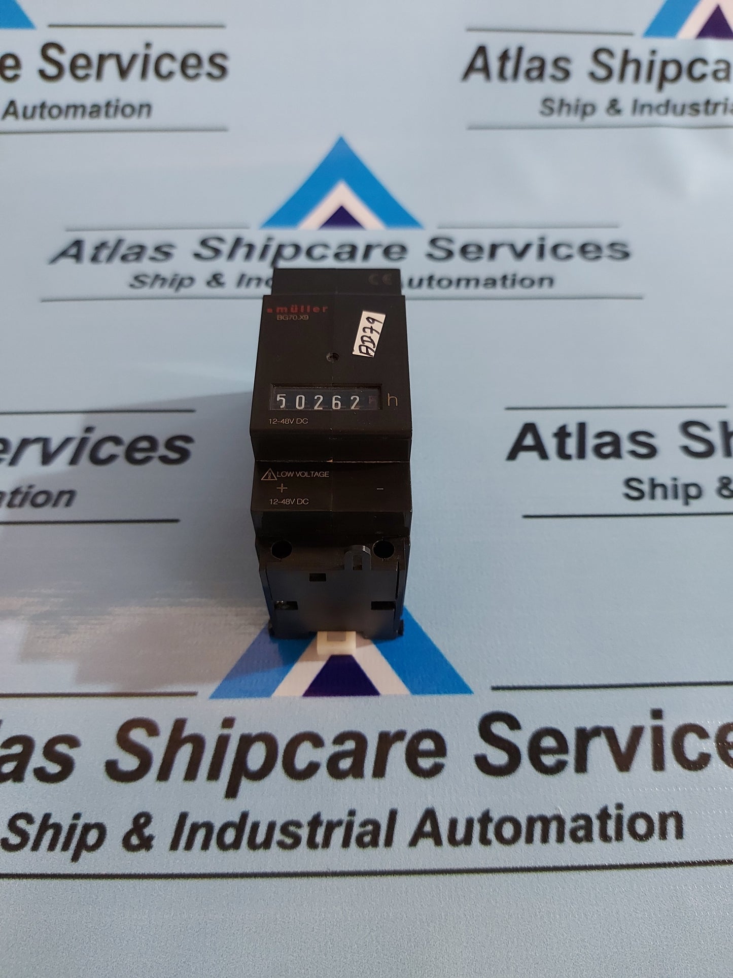 HUGO MULLER BG70.X9 HOUR METER 12-48V DC 6-DIGIT COUNTER