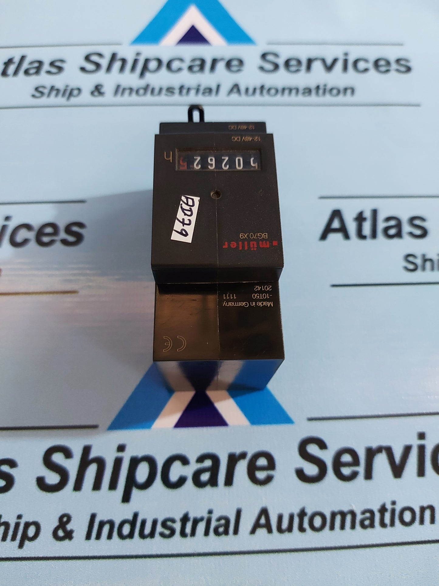 HUGO MULLER BG70.X9 HOUR METER 12-48V DC 6-DIGIT COUNTER