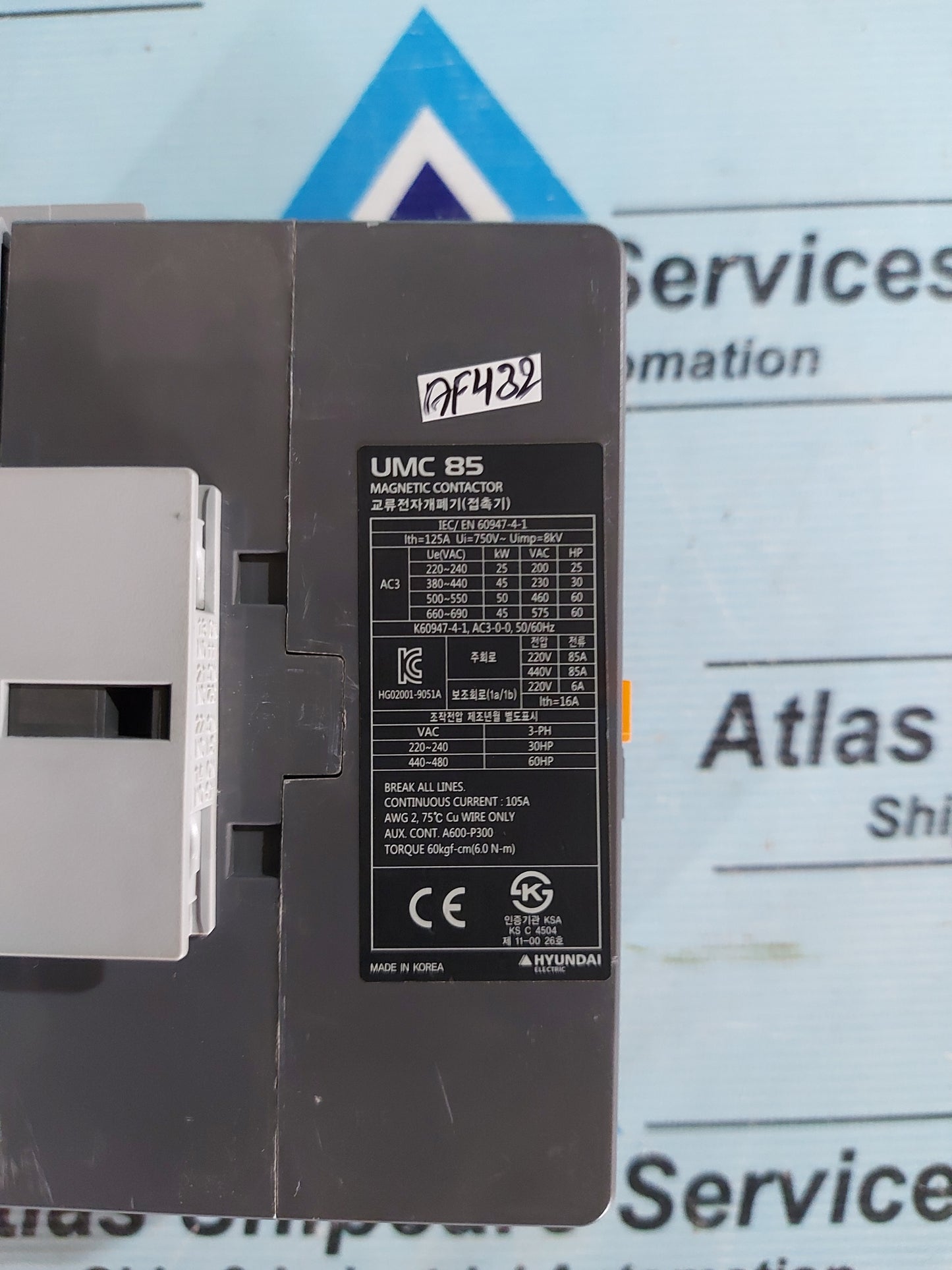 HYUNDAI UMC 85 MAGNETIC CONTACTOR