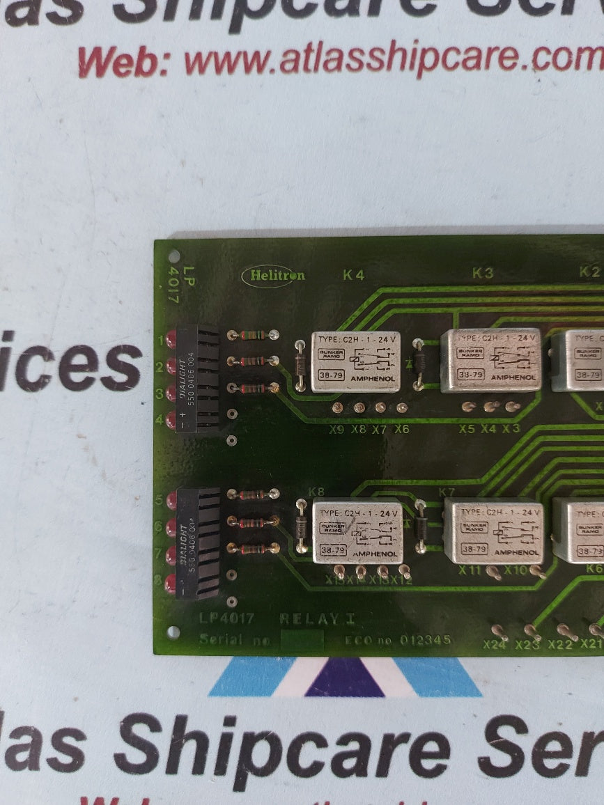 Helitron LP4017 Relay I Pcb Card