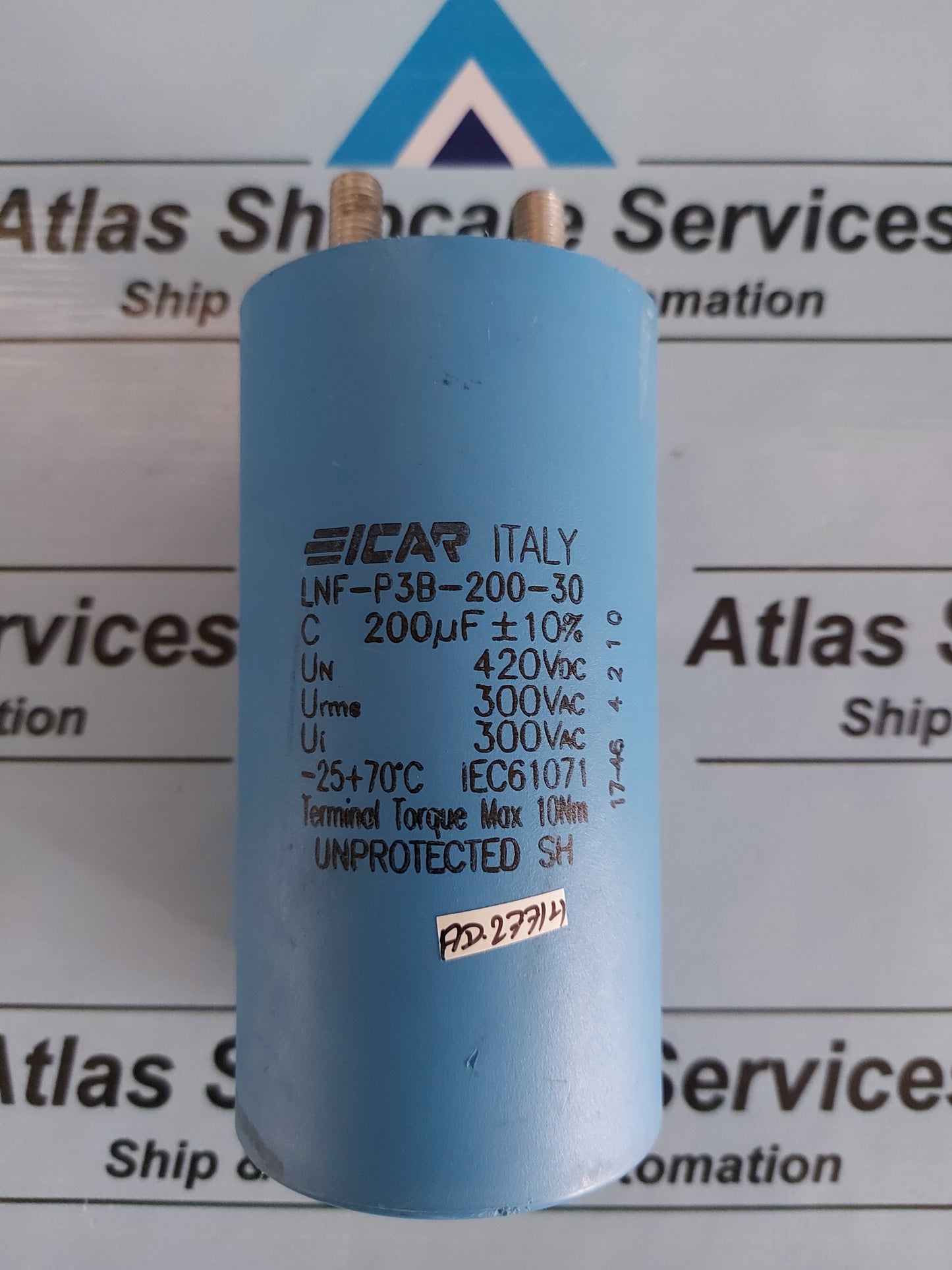 ICAR CAPACITOR LNF-P3B-200-30 200uF +-10% Urms 300V
