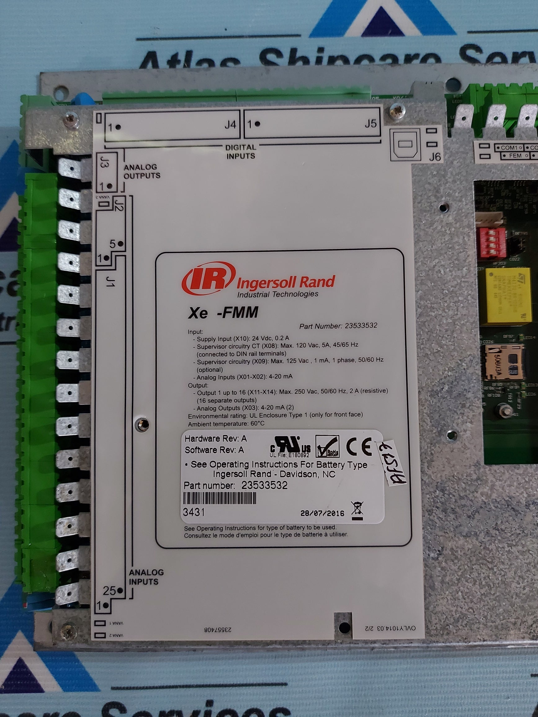 INGERSOLL RAND XE-FMM CONTROLLER 23533532 – Atlas Shipcare INGERSOLL RAND XE-FMM CONTROLLER 23533532 – Atlas Shipcare