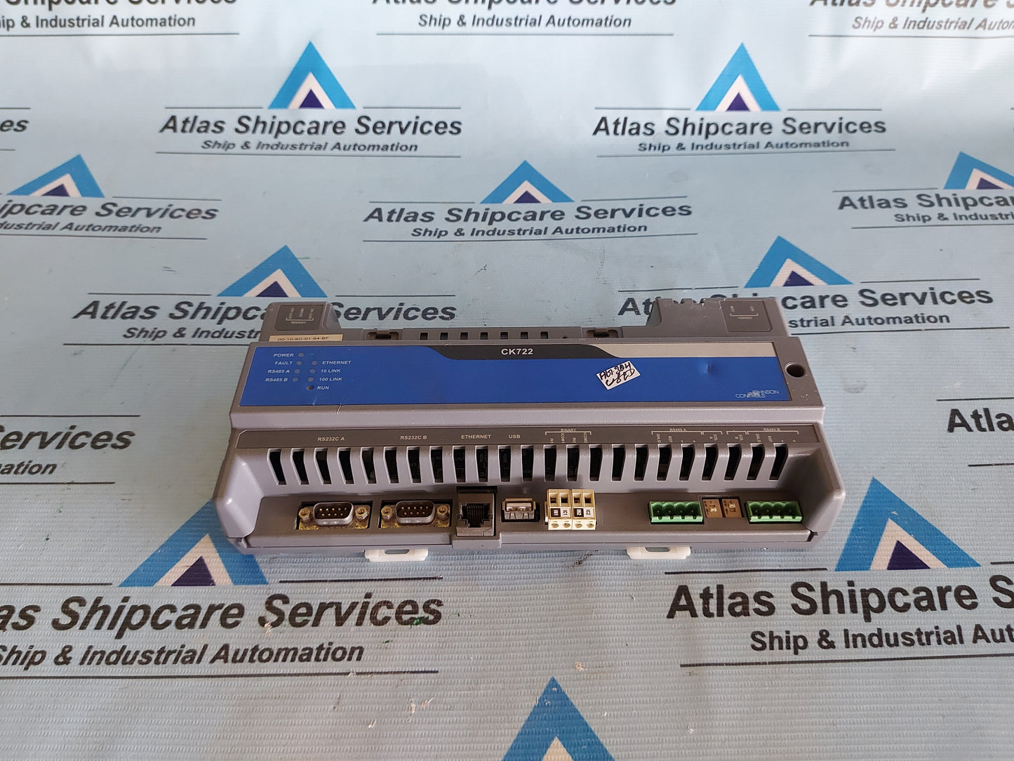 JOHNSON CONTROLS CK722 NETWORK CONTROLLER MODULE P/N 27-5379-625 AG304
