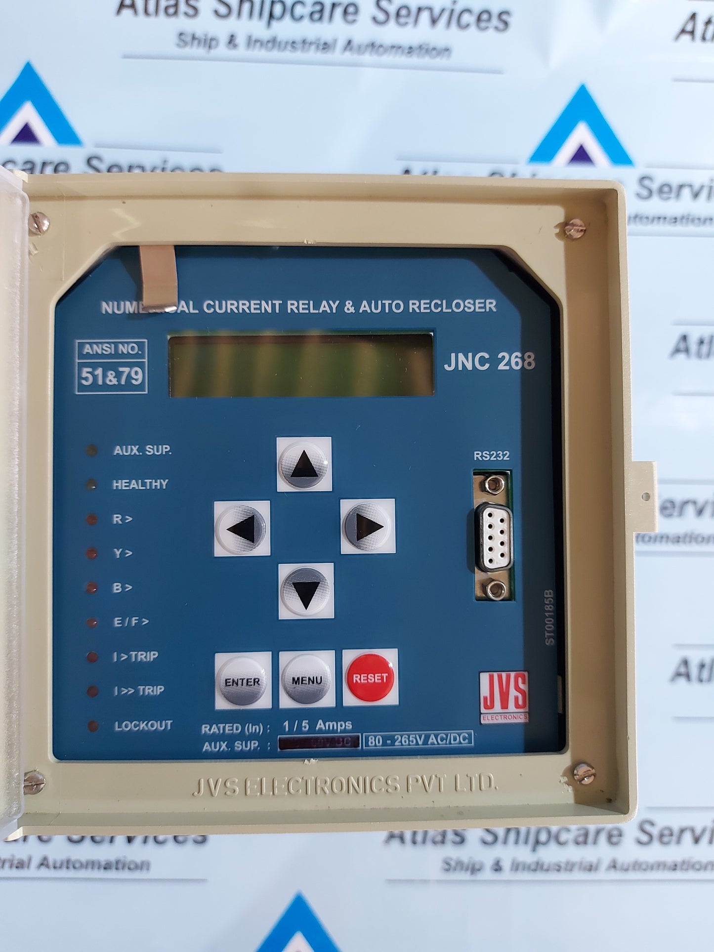 JVS ELECTRONICS JNC 268 NUMERICAL CURRENT RELAY & AUTO RECLOSER