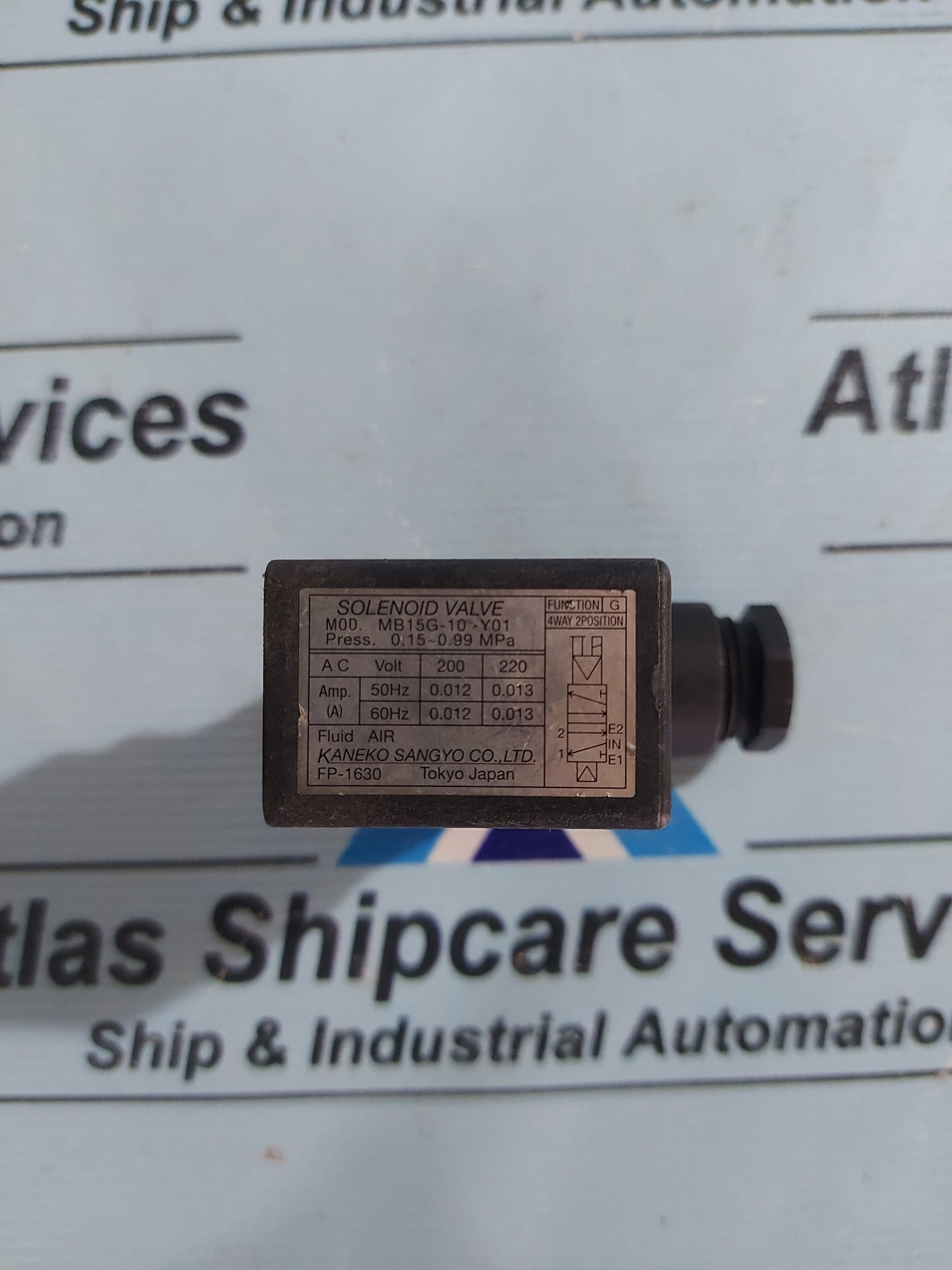 KANEKO SANGYO MB15G-10-Y01 SOLENOID VALVE COIL