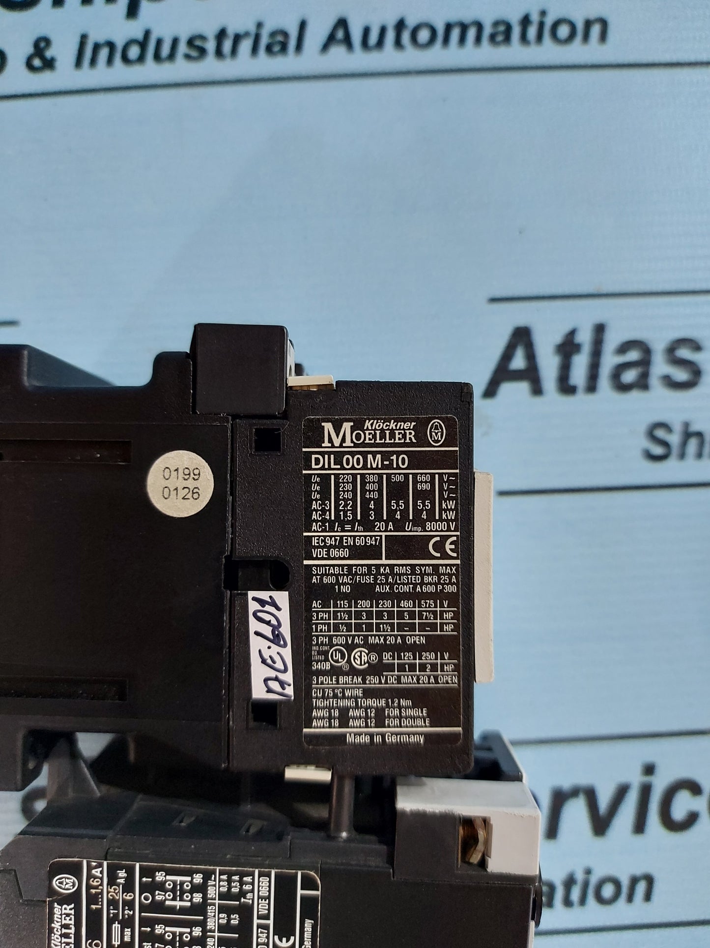 KLOCKNER MOELLER DIL00M-10 CIRCUIT BREAKER