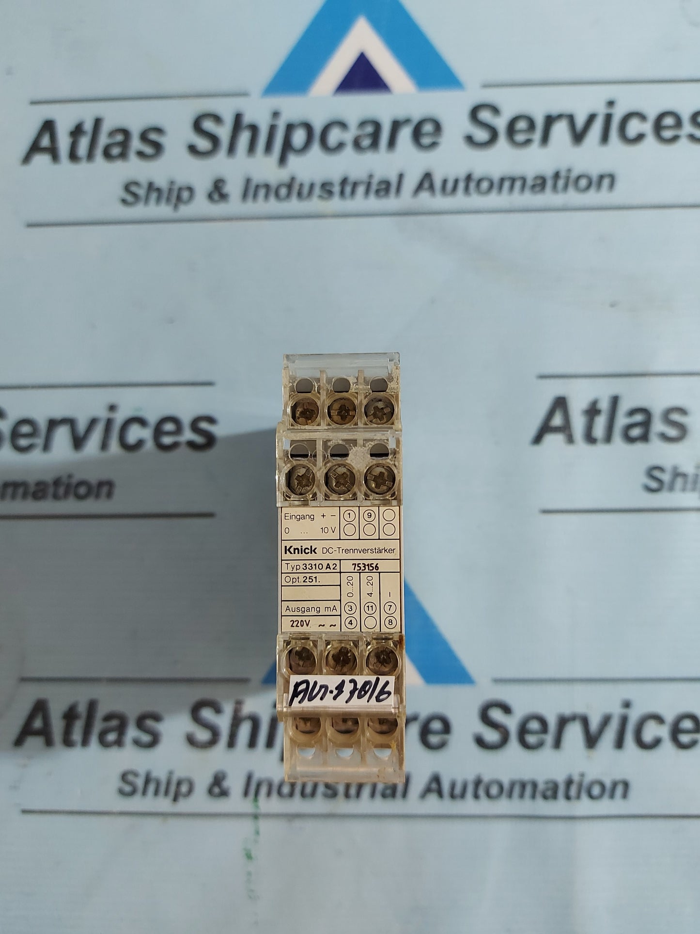 KNICK 3310 A2 DC ISOLATION AMPLIFIER AG170