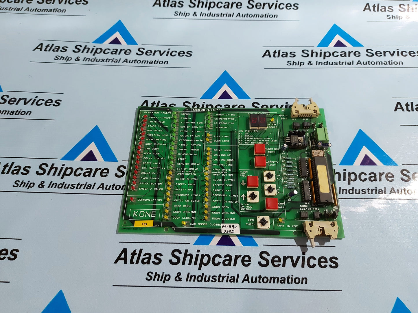 KONE 505433G01 REV.04 TMS600/DISPLAY PCB BOARD