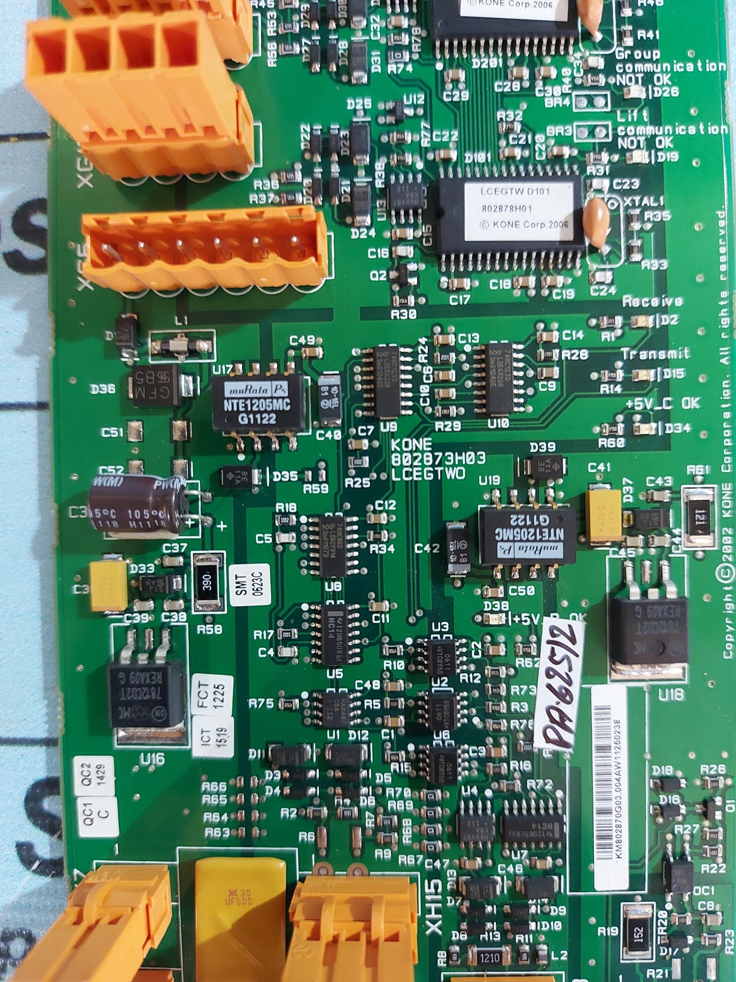 KONE ELEVATOR LCEGTWO POWER BOARD KM802870G03