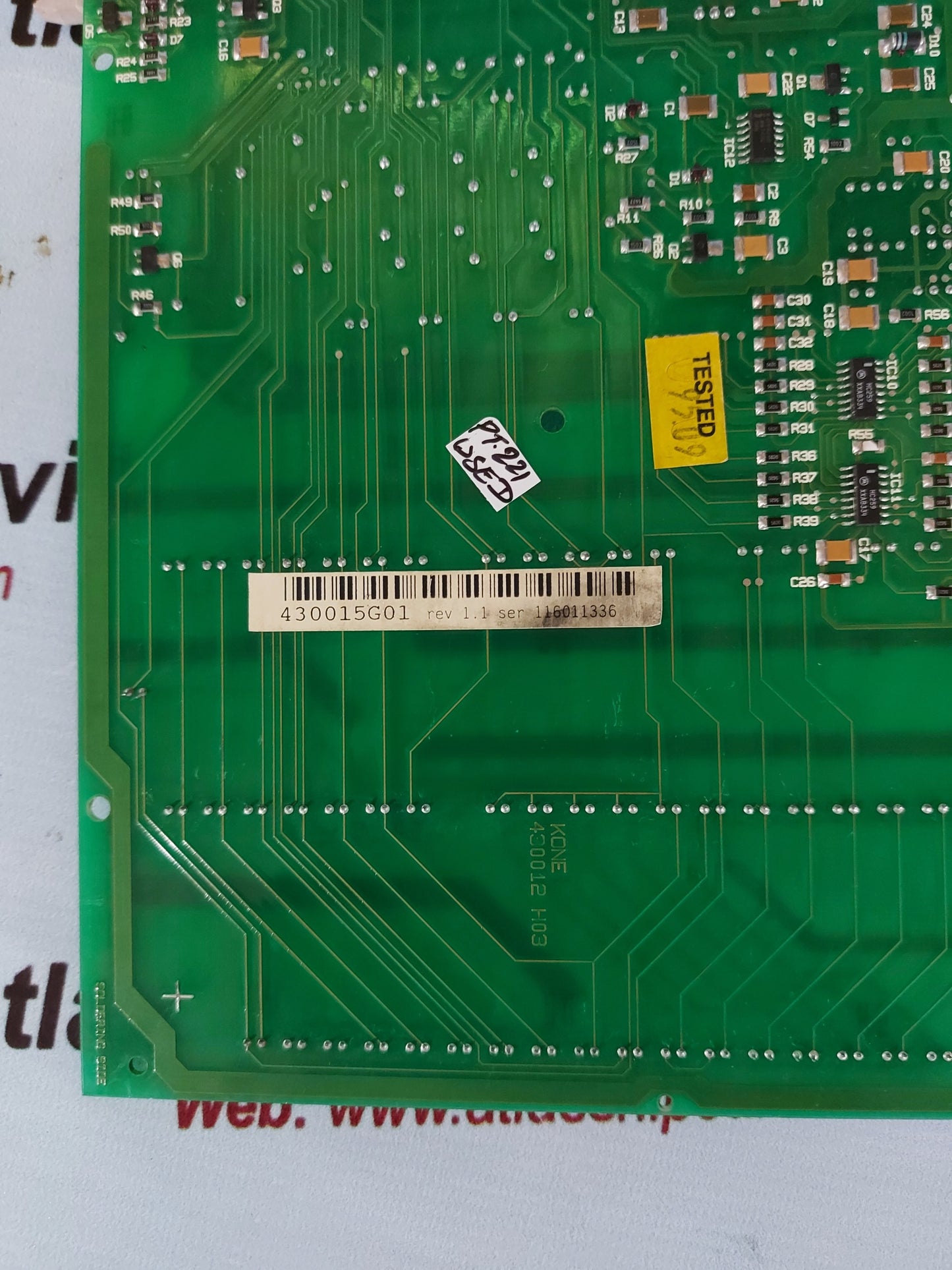 KONE MCC-85/DISP 430012 H03 PC FAULTS BOARD