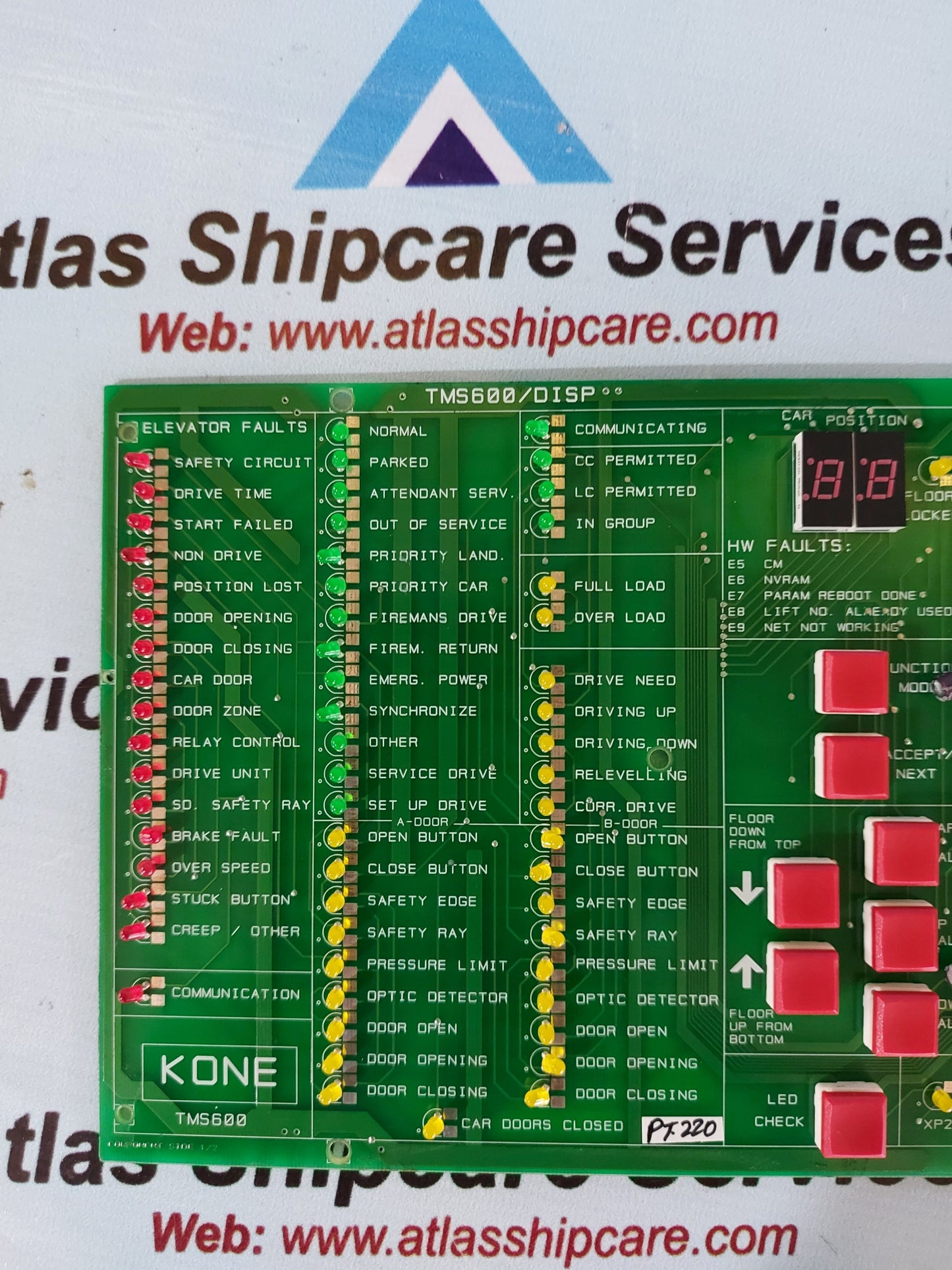 KONE TMS600/DISP PCB BOARD