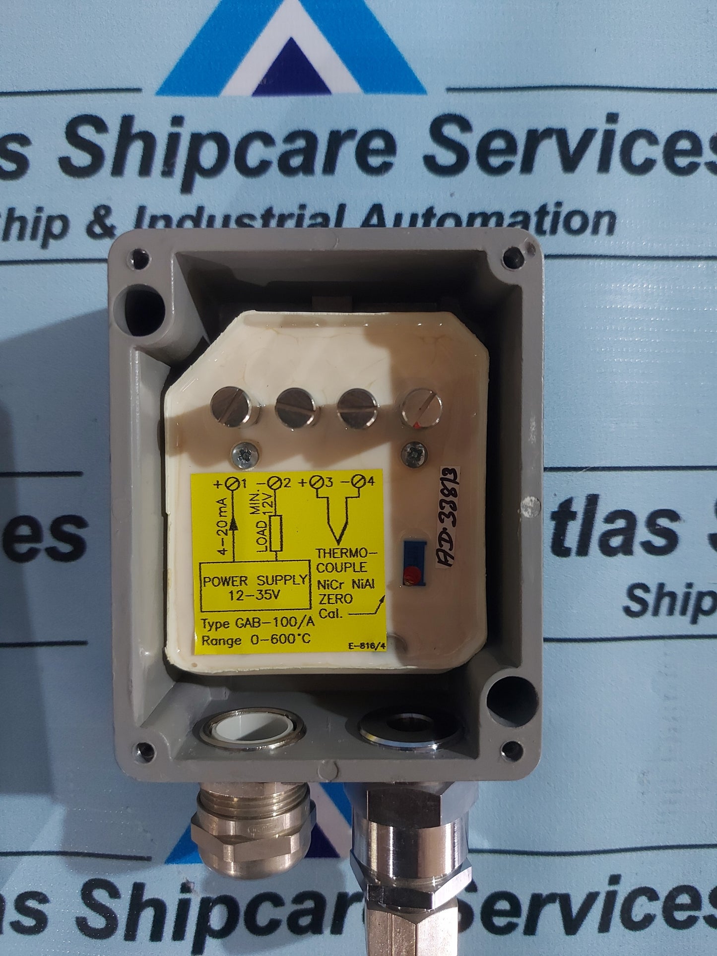 KONGSBERG GA-100/A THERMOCOUPLE AMPLIFIER JUNCTION BOX